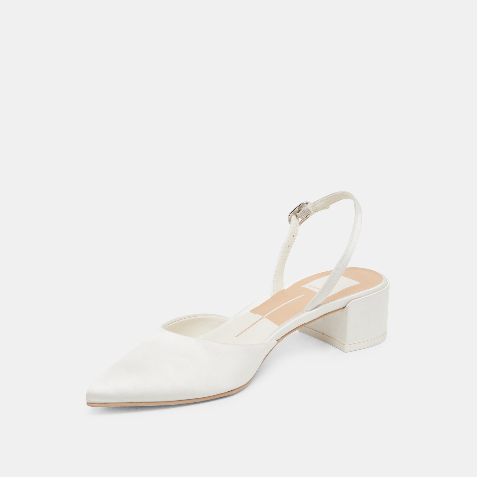 CAREL HEELS TRUE WHITE SATIN - Image 7