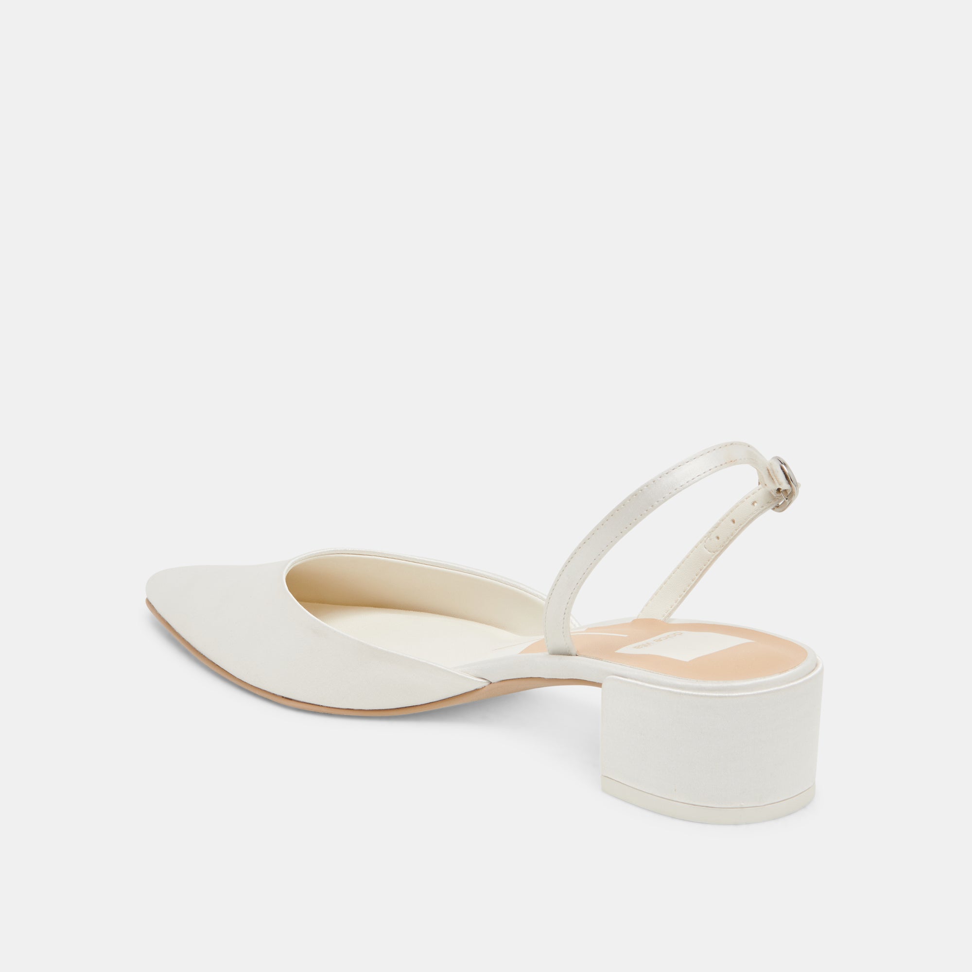 CAREL HEELS TRUE WHITE SATIN - Image 8