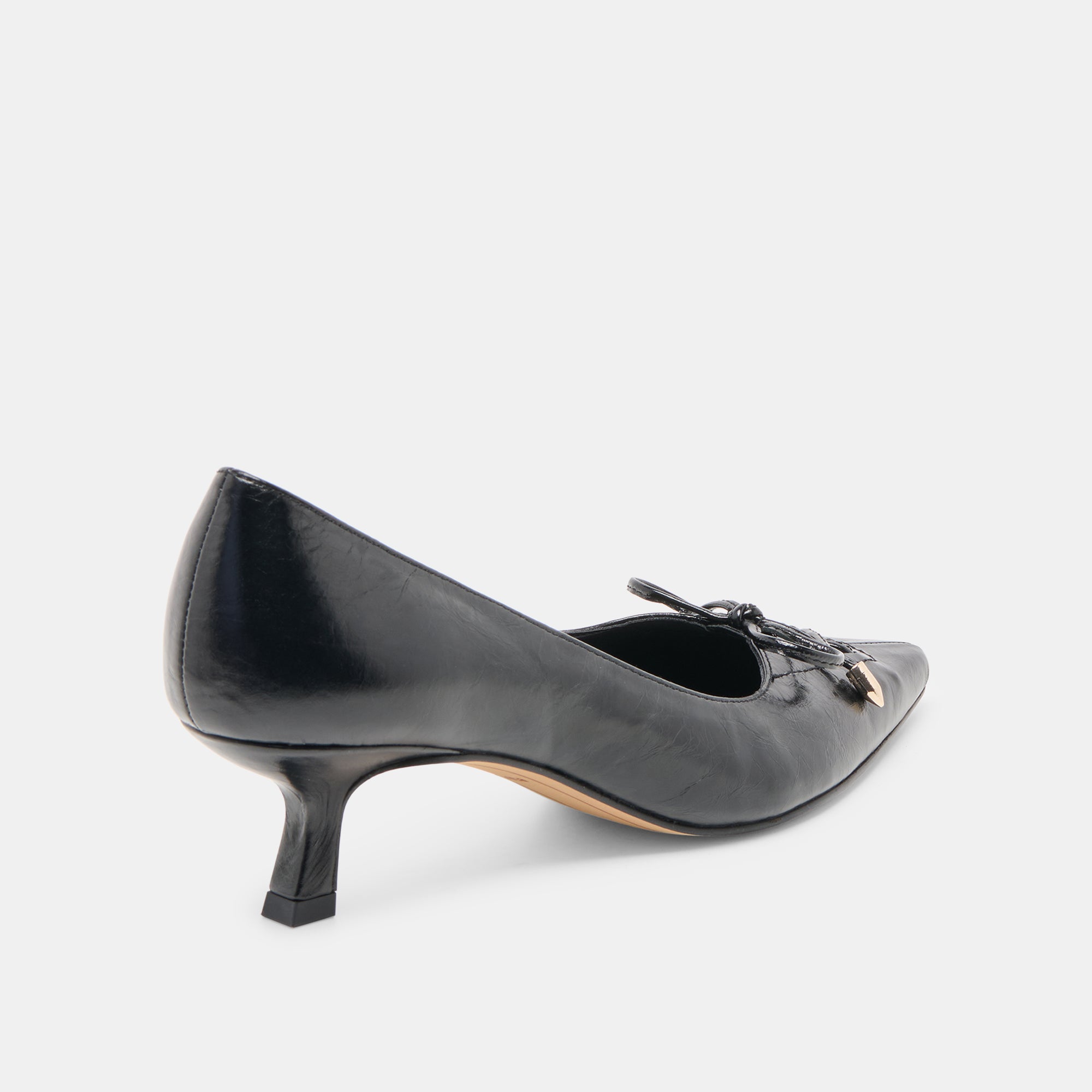 CLARIE HEELS MIDNIGHT CRINKLE PATENT LEATHER - Image 5