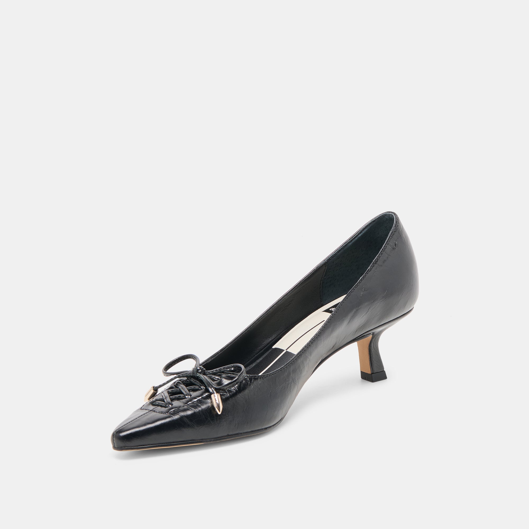 CLARIE HEELS MIDNIGHT CRINKLE PATENT LEATHER - Image 6