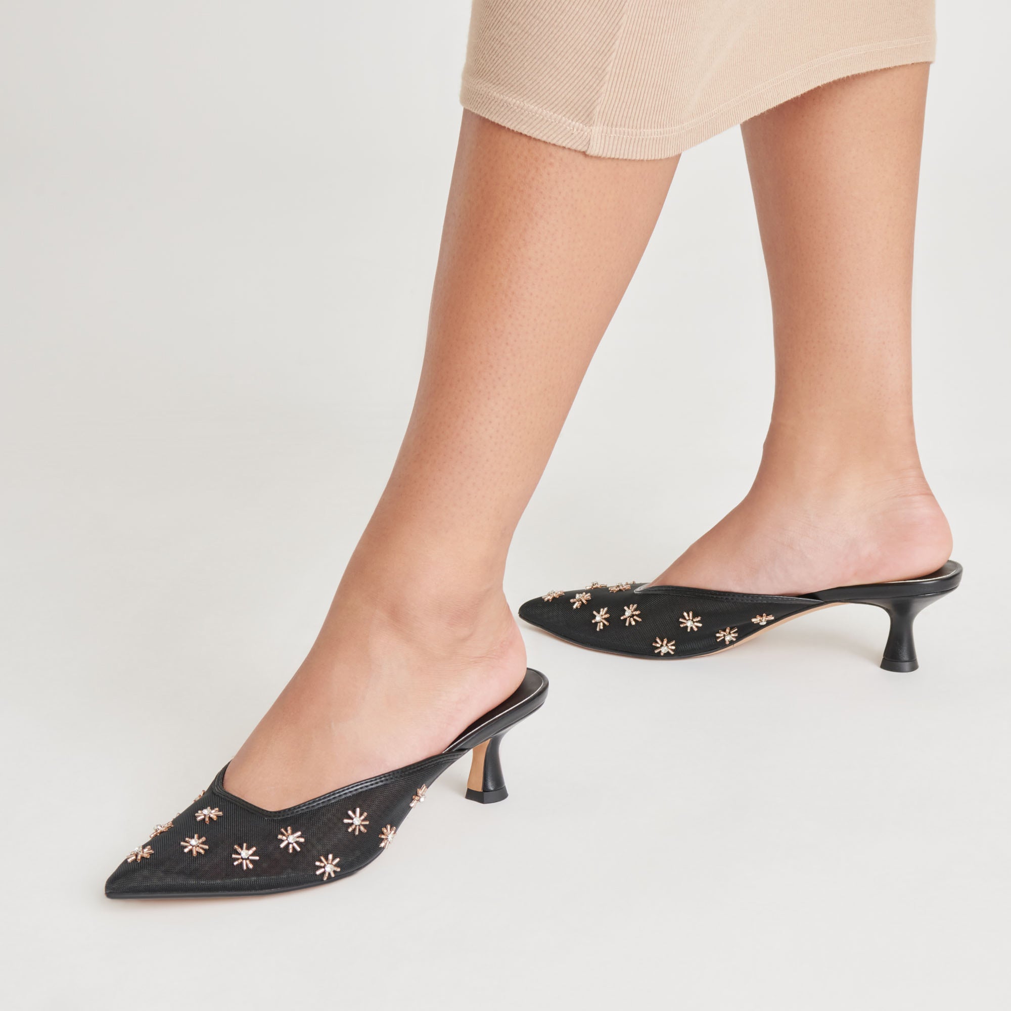CLARA HEELS BLACK MESH - Image 2