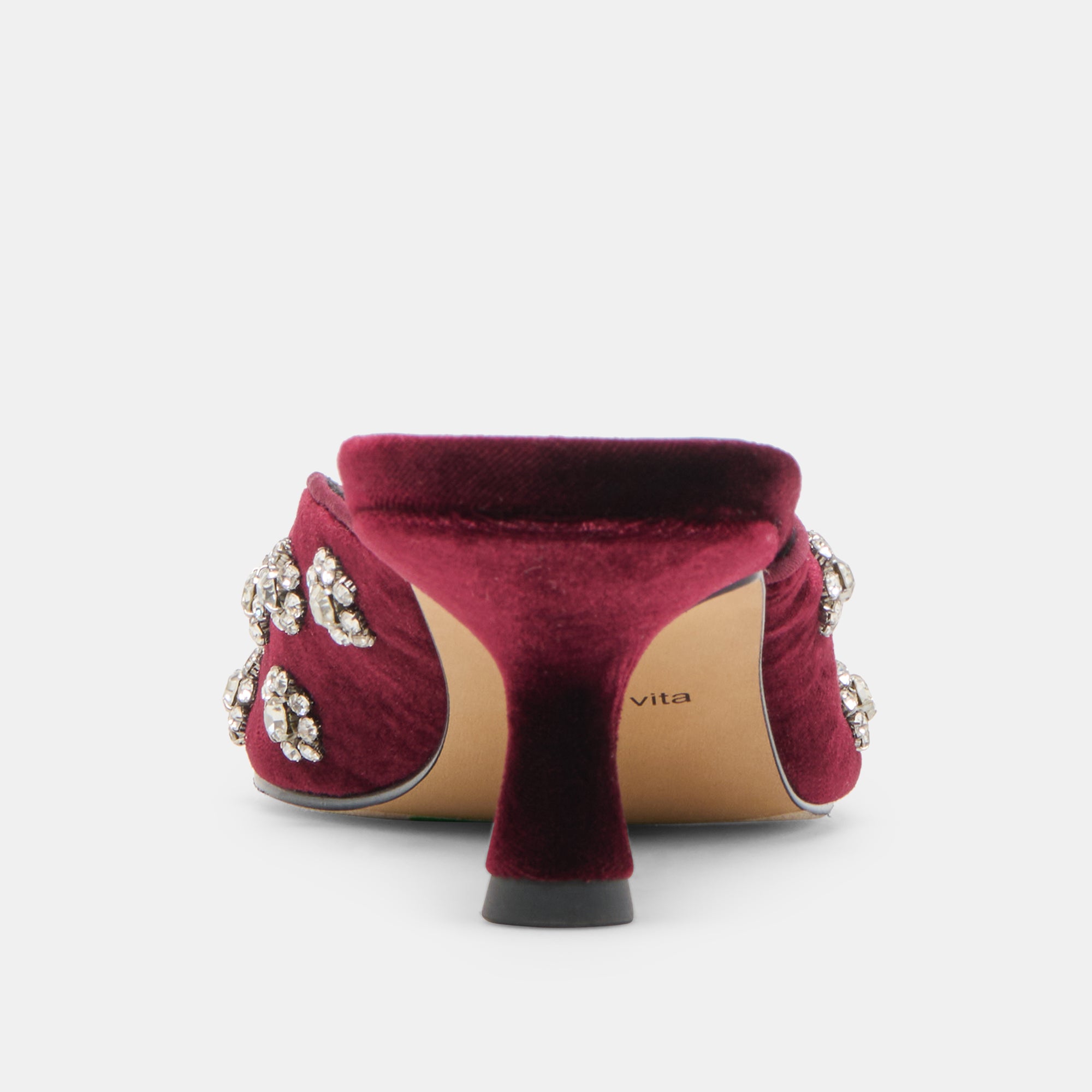 CLARA HEELS BORDEAUX VELVET - Image 11