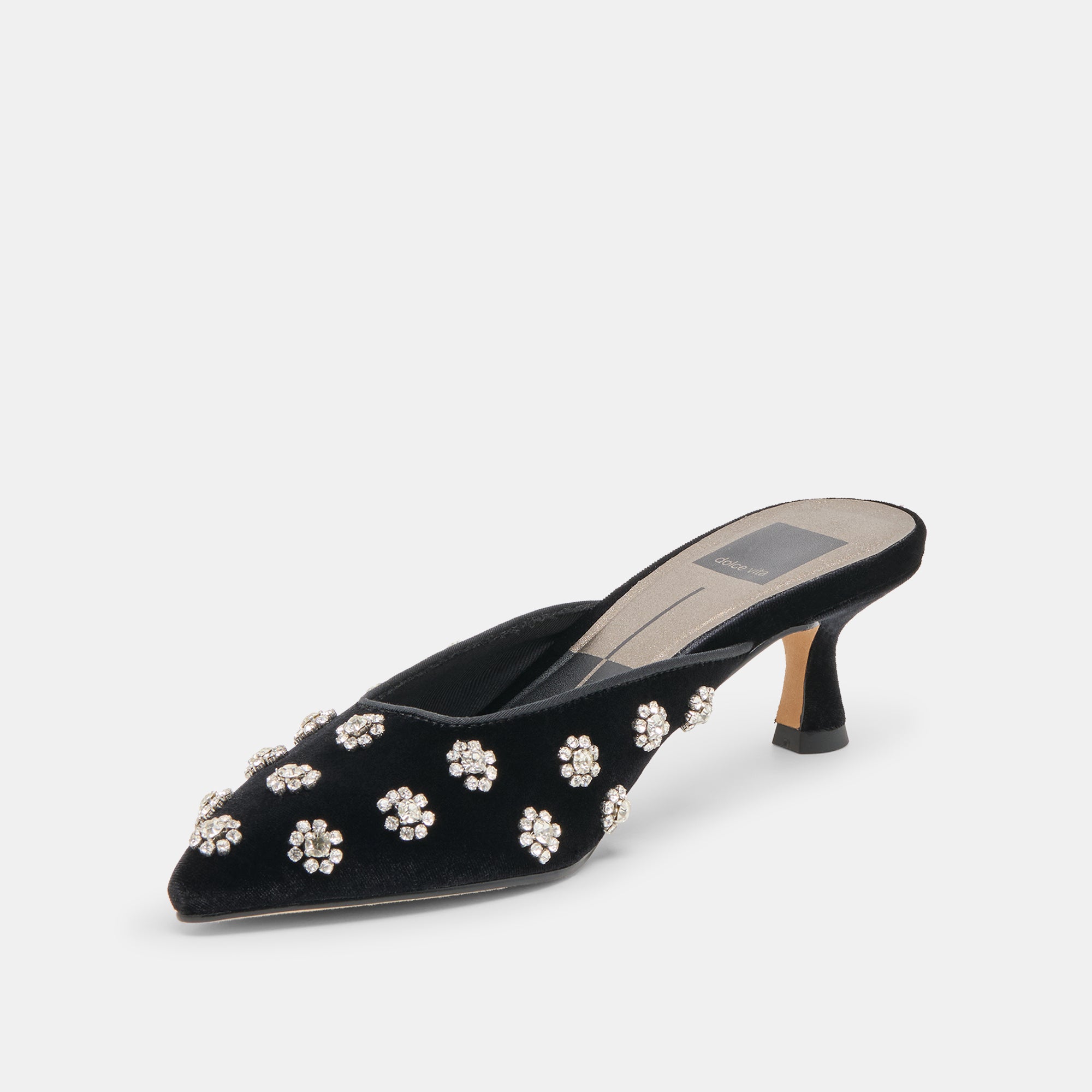 CLARA HEELS NERO VELVET - Image 4