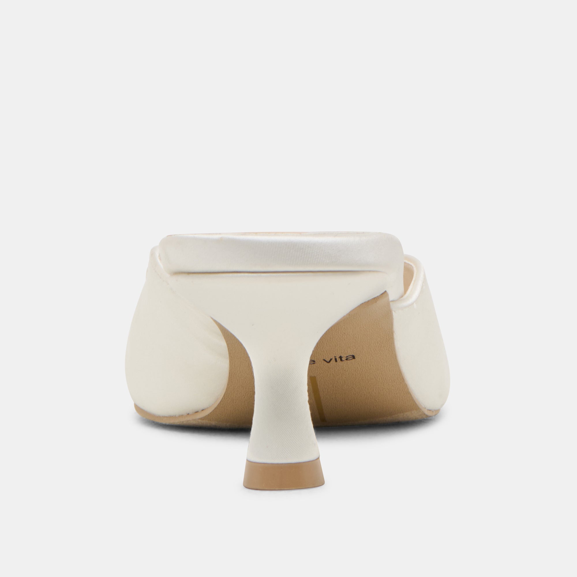 CLEO HEELS OFF WHITE SATIN - Image 9