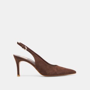 ELASI HEELS DK BROWN NUBUCK