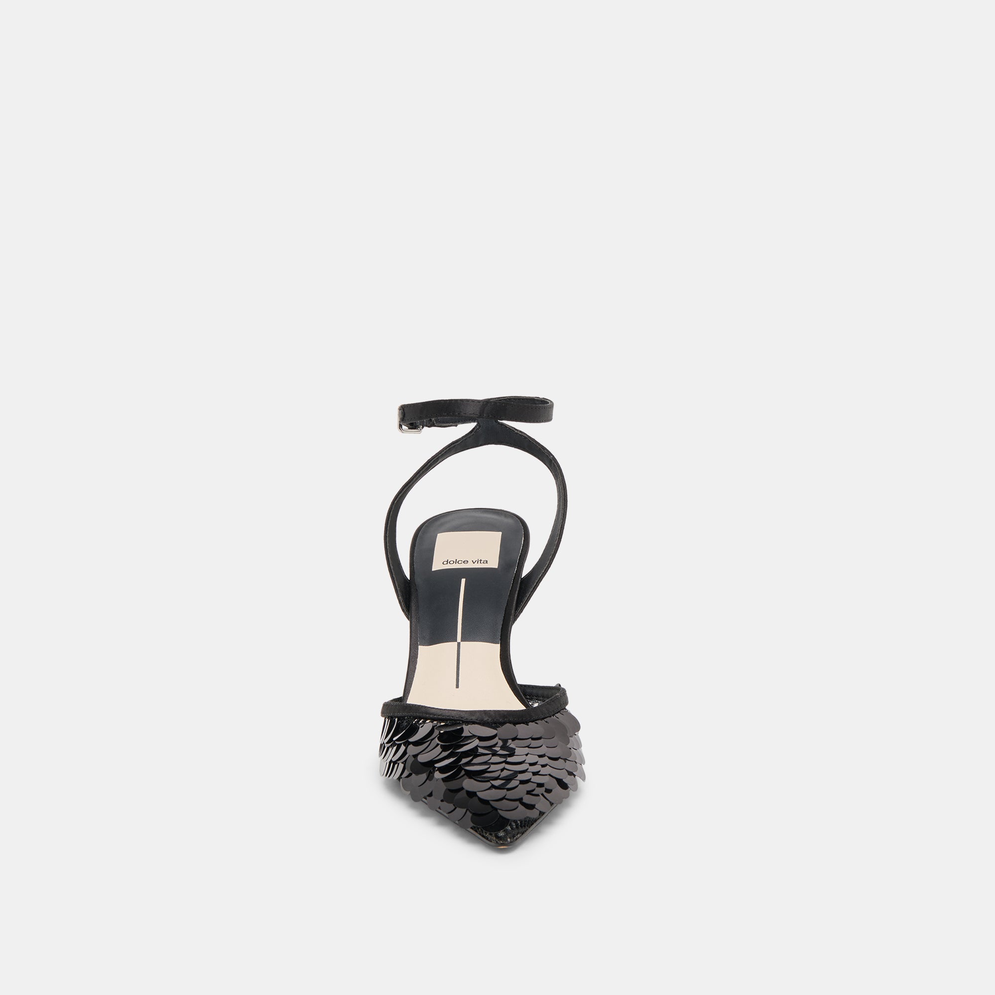 ELIZZA CONFETTI HEELS ONYX WOVEN MESH - Image 9