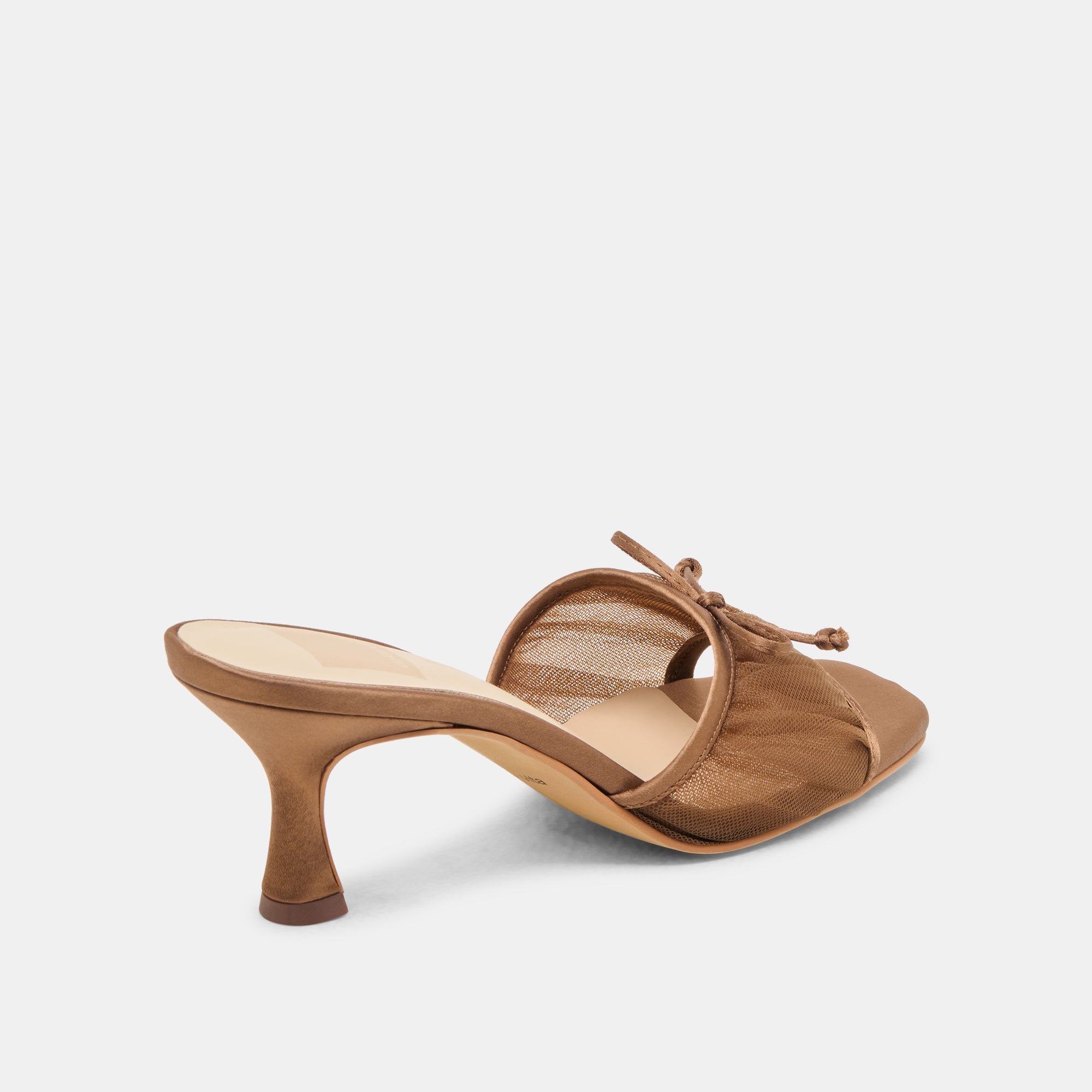 GALEN HEELS MID BROWN TULLE - Image 3