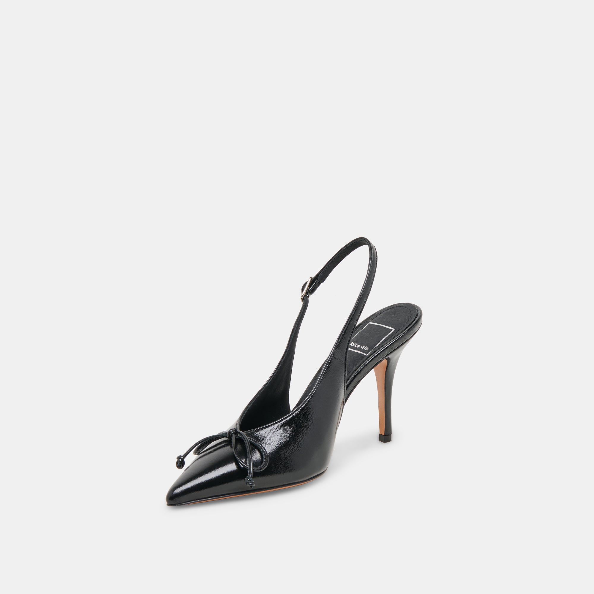 GEENA HEELS BLACK LEATHER - Image 4