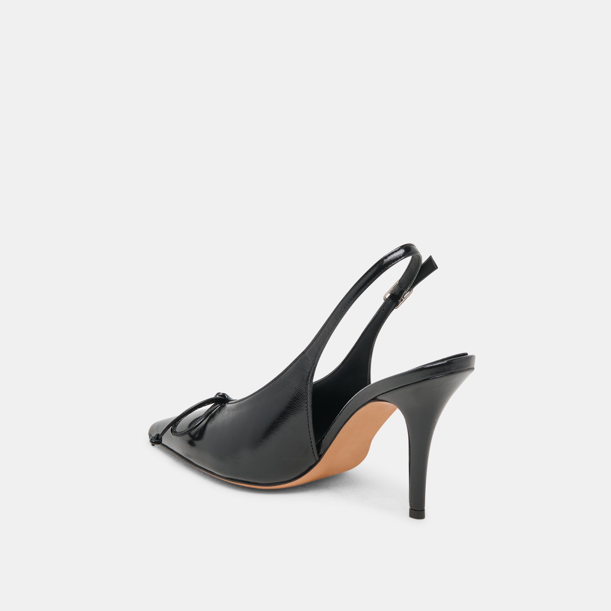 GEENA HEELS BLACK LEATHER - Image 5