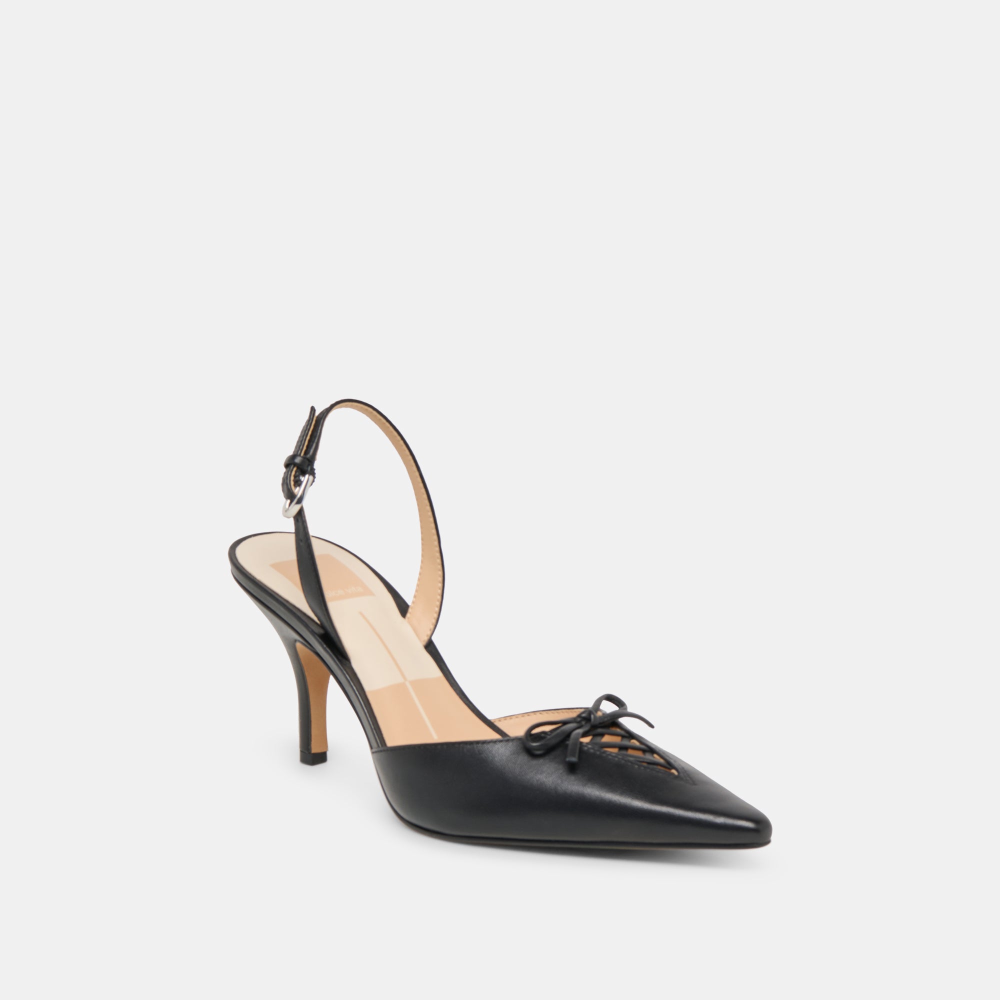 HAMYA HEELS BLACK LEATHER - Image 2