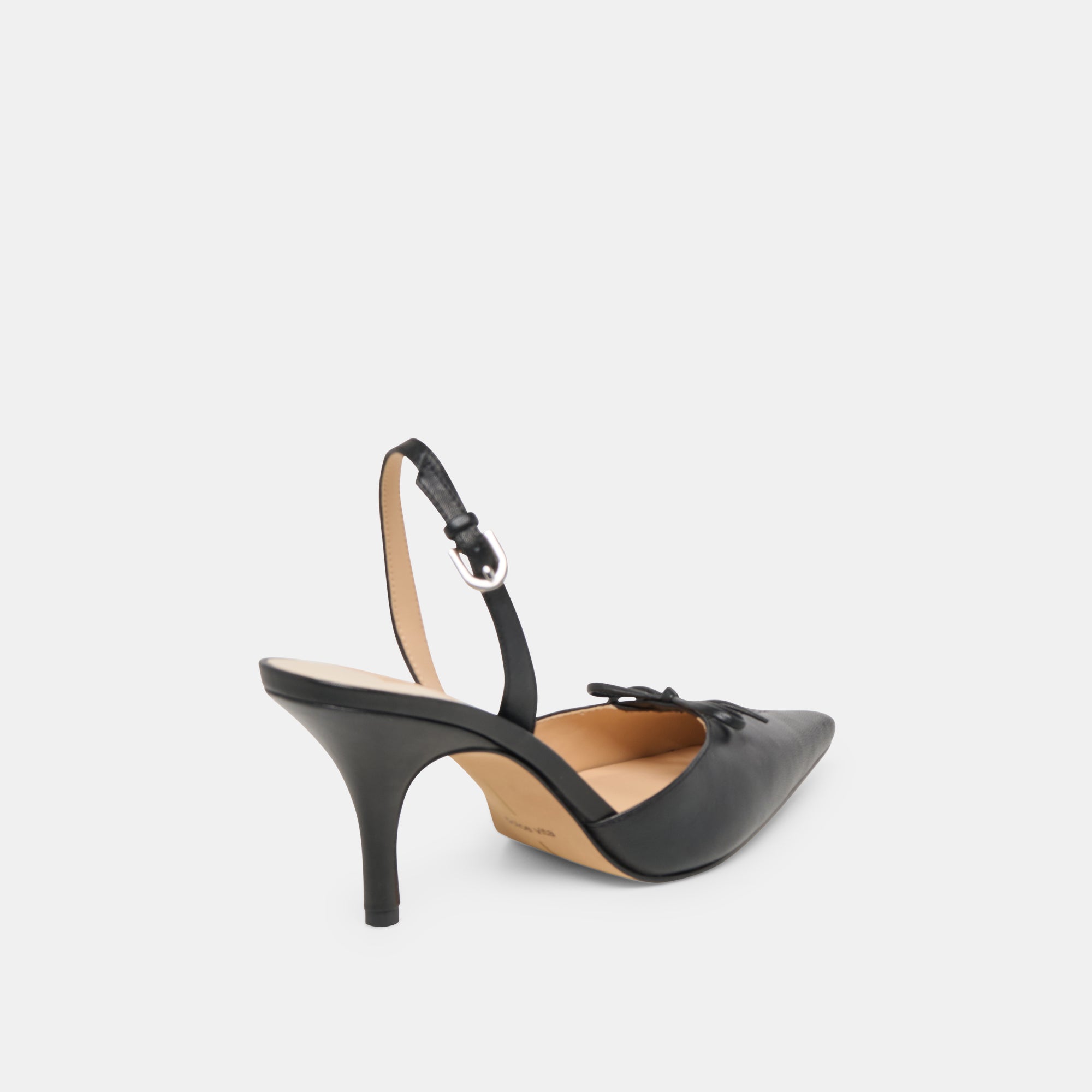 HAMYA HEELS BLACK LEATHER - Image 3
