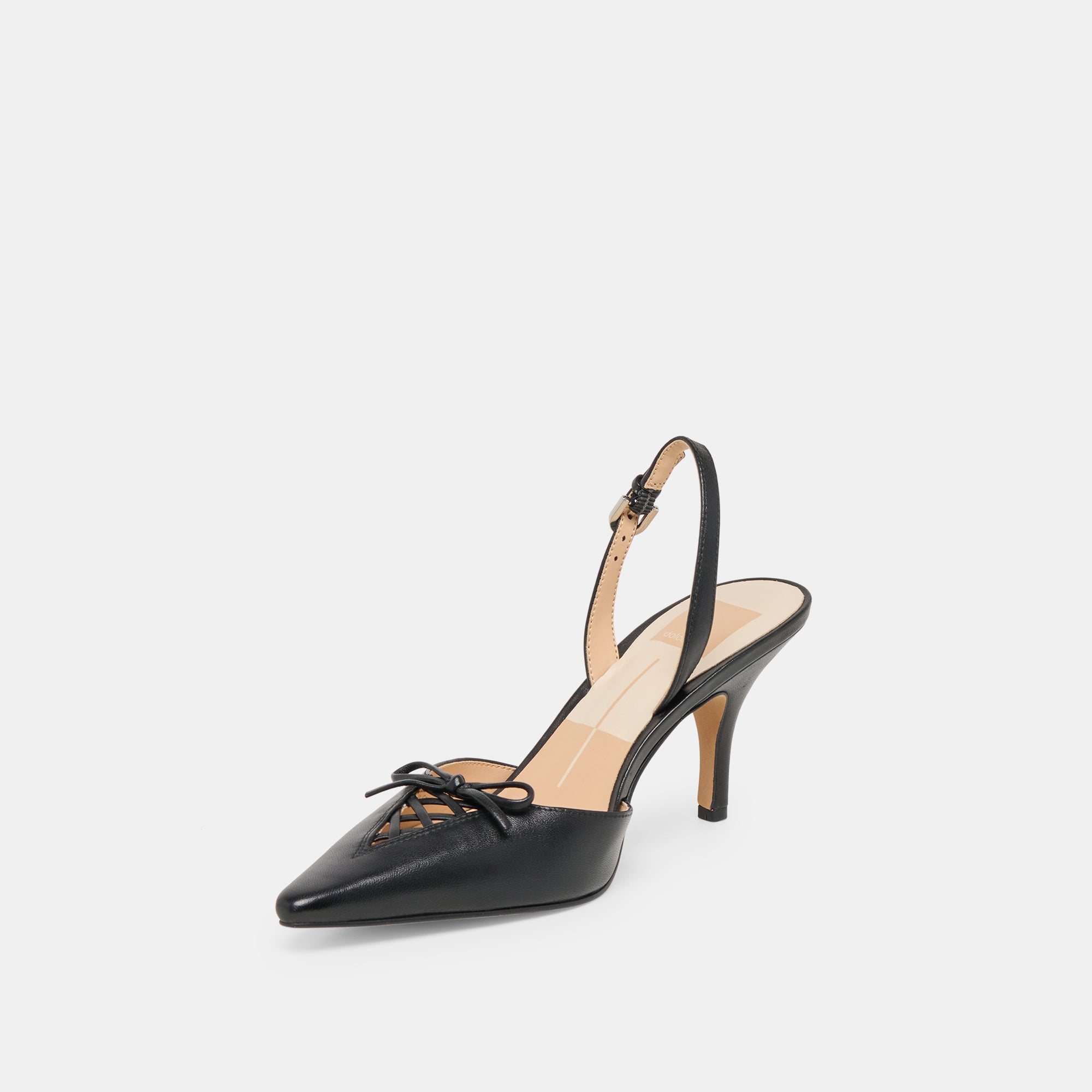 HAMYA HEELS BLACK LEATHER - Image 4