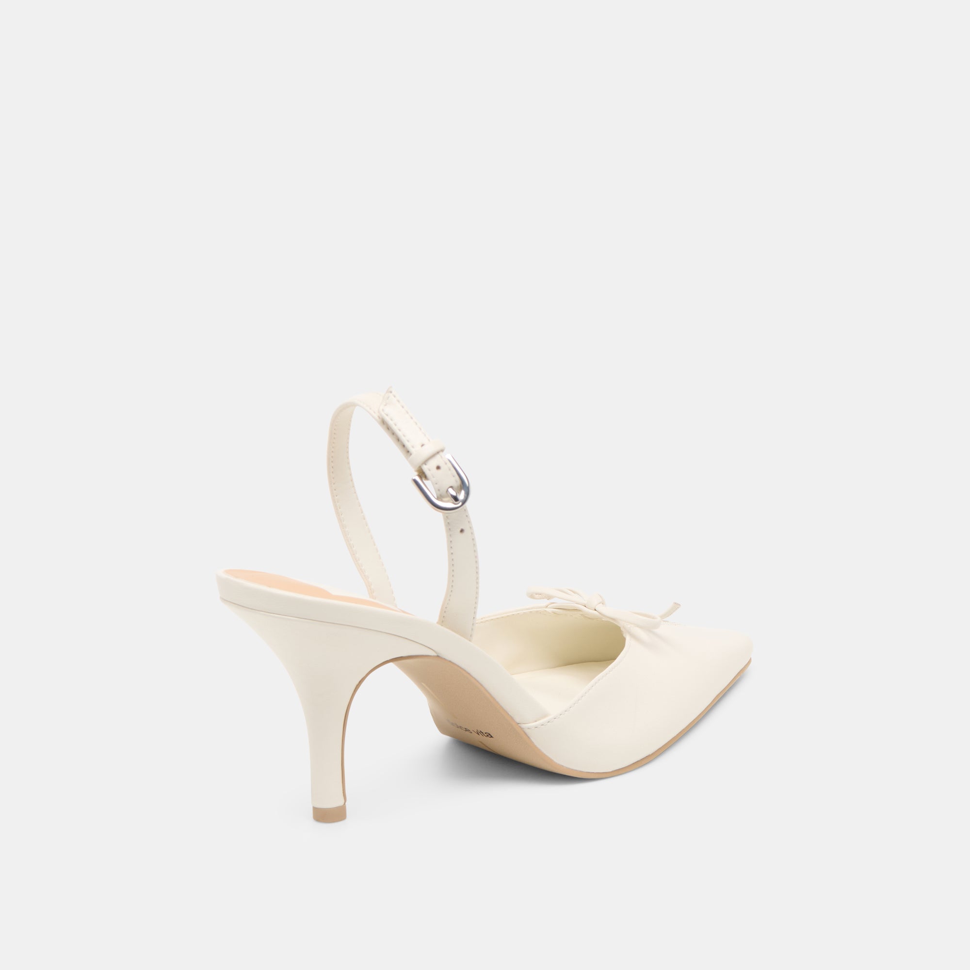 HAMYA HEELS WHITE LEATHER - Image 5