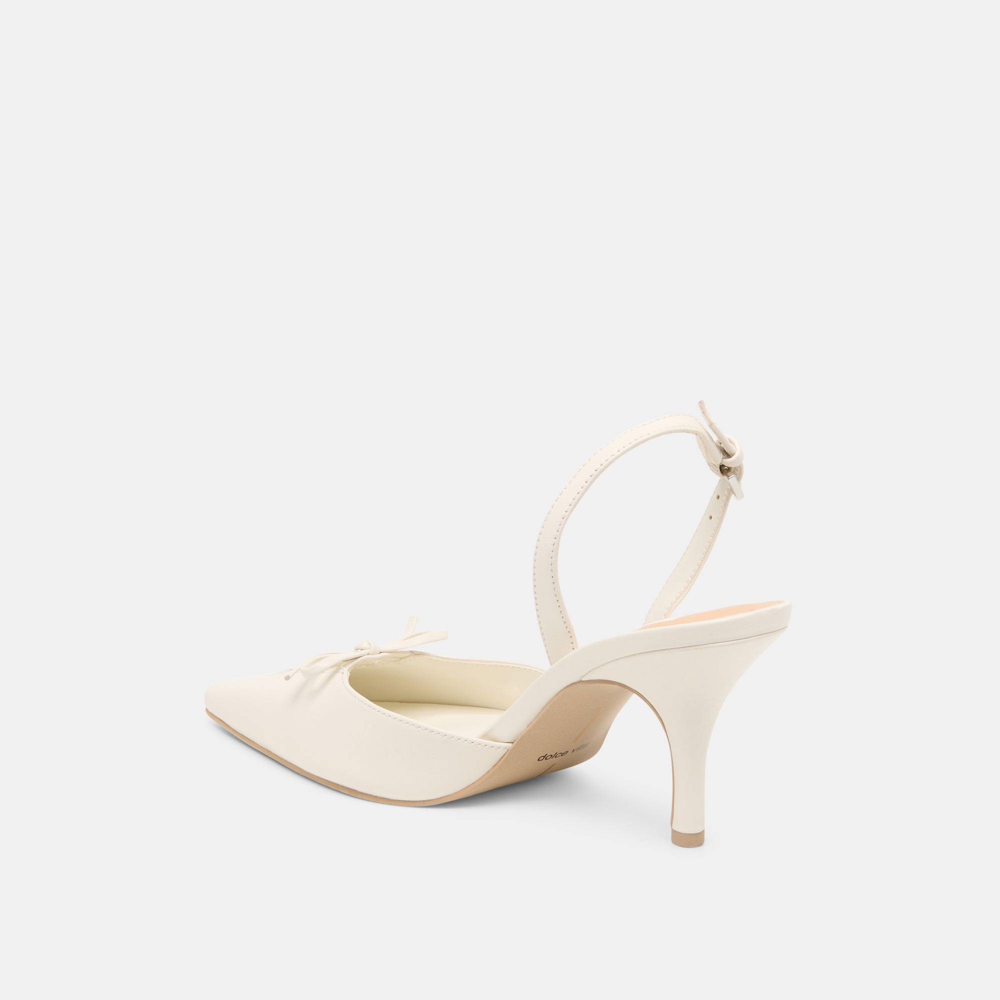 HAMYA HEELS WHITE LEATHER - Image 8