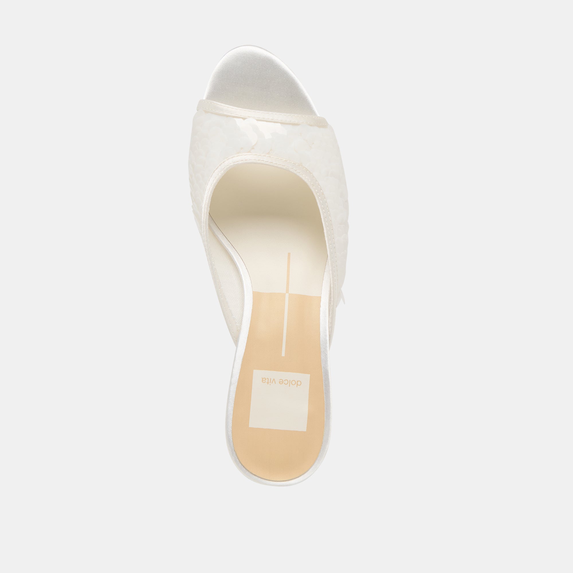 INGA HEELS OFF WHITE SEQUIN - Image 10