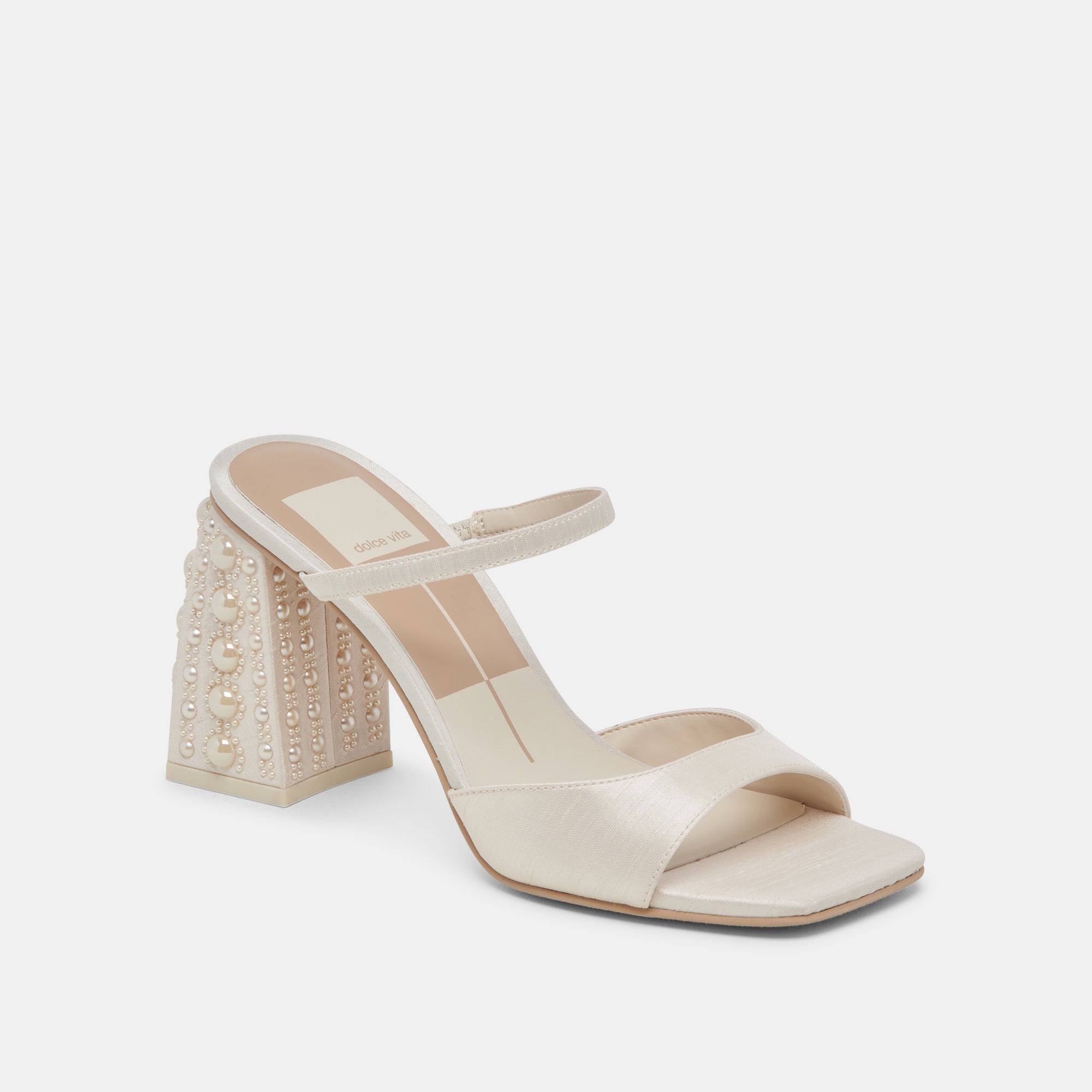 JEMMY PEARL HEELS VANILLA SILK - Image 6