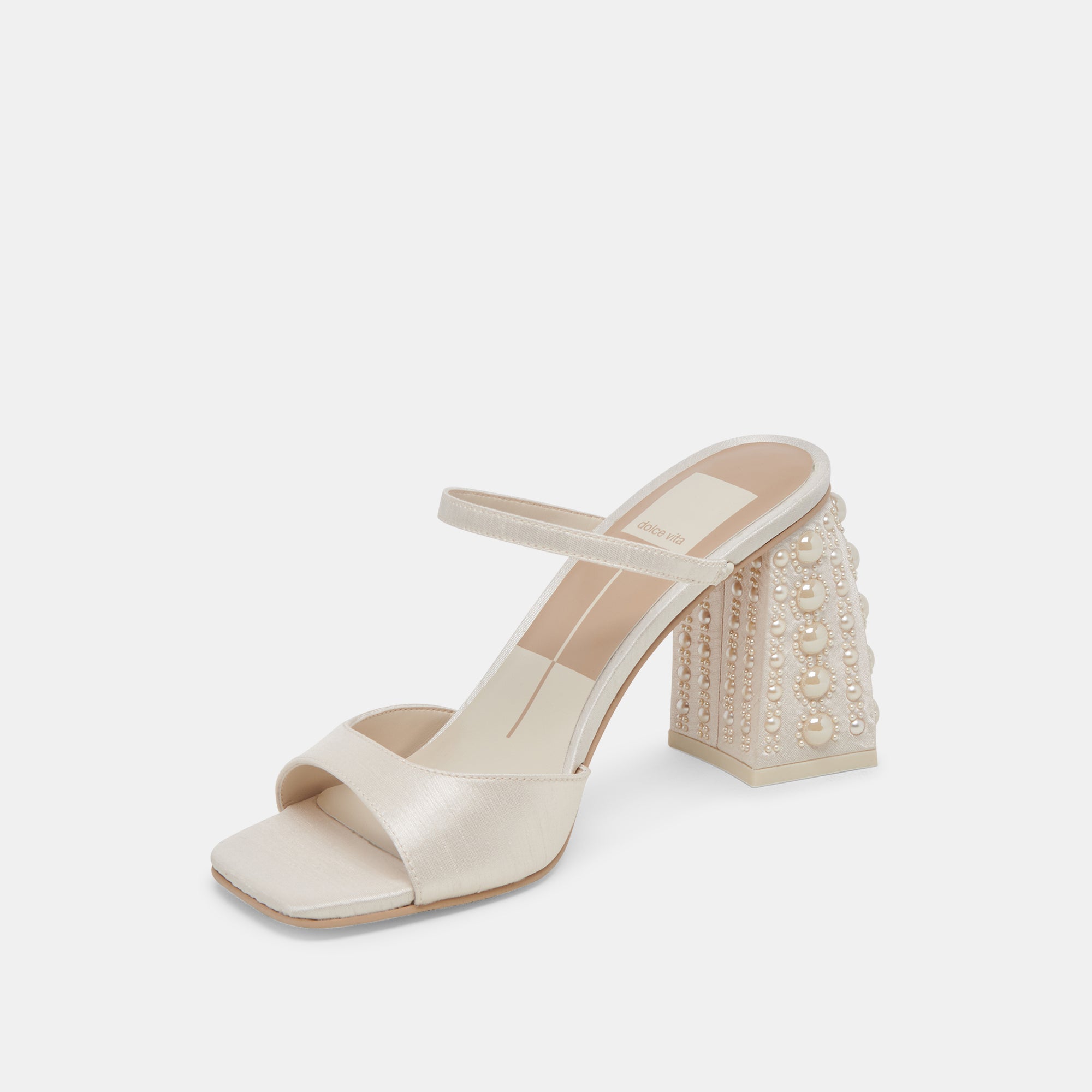 JEMMY PEARL HEELS VANILLA SILK - Image 8