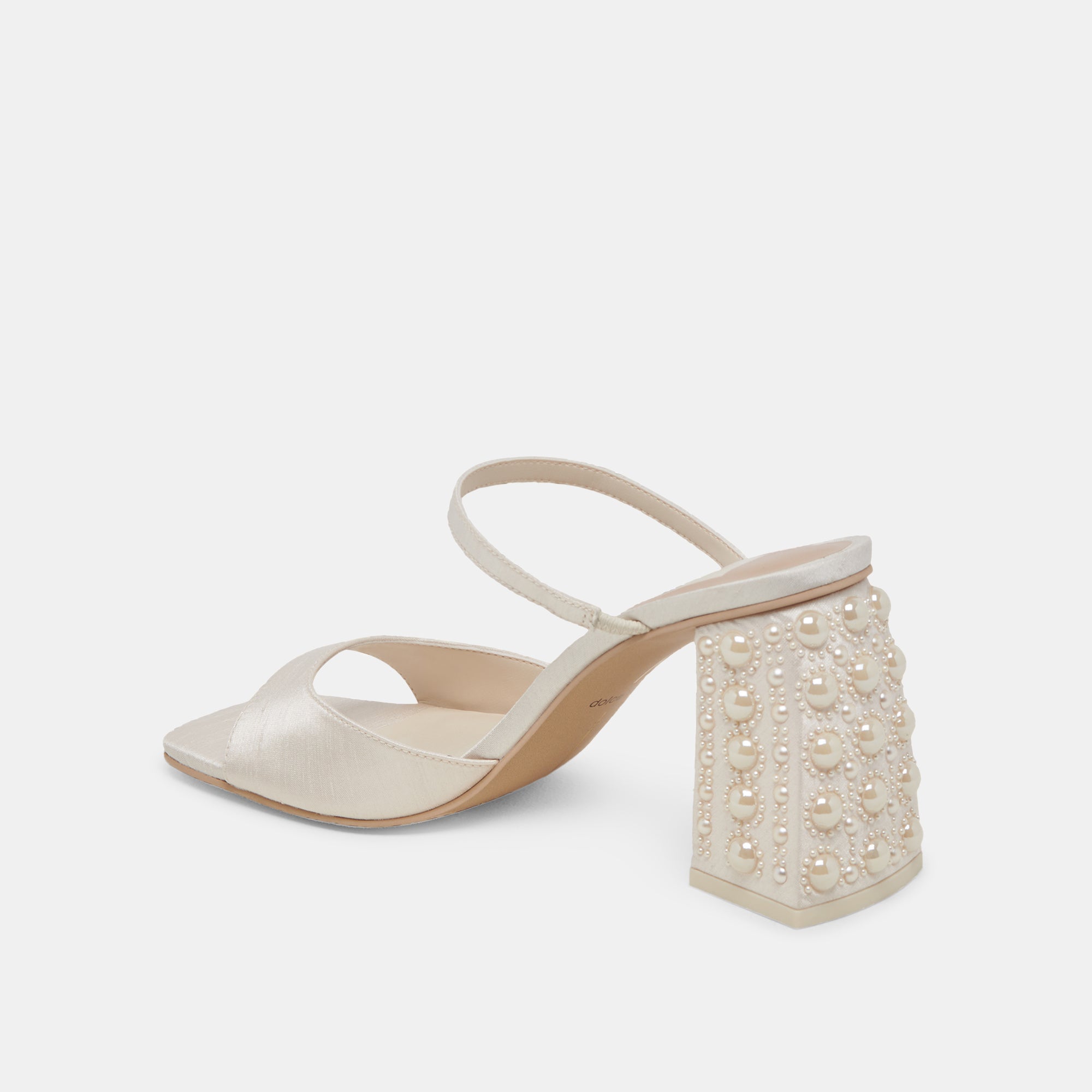 JEMMY PEARL HEELS VANILLA SILK - Image 9