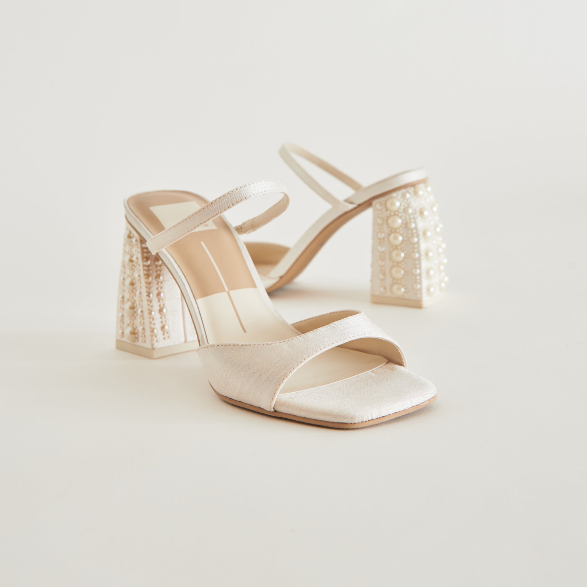 JEMMY PEARL HEELS VANILLA SILK - Image 3