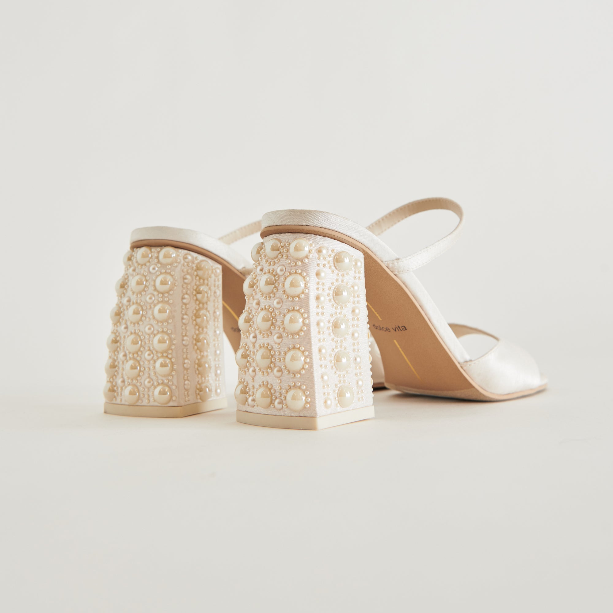 JEMMY PEARL HEELS VANILLA SILK - Image 5