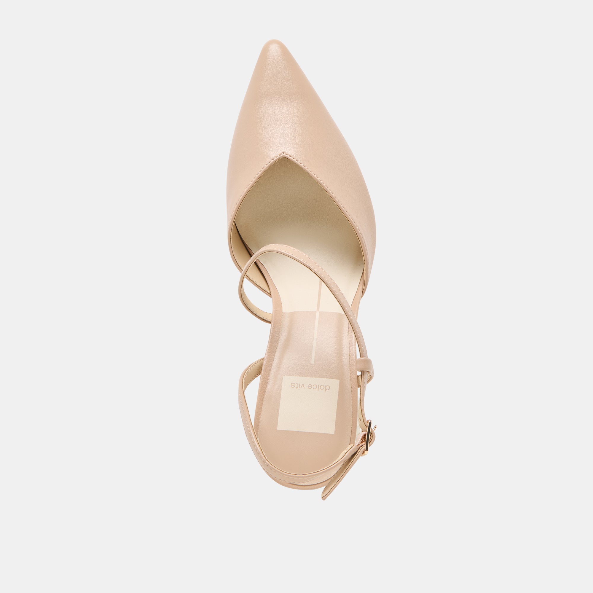 KAMRA HEELS BEIGE LEATHER - Image 8