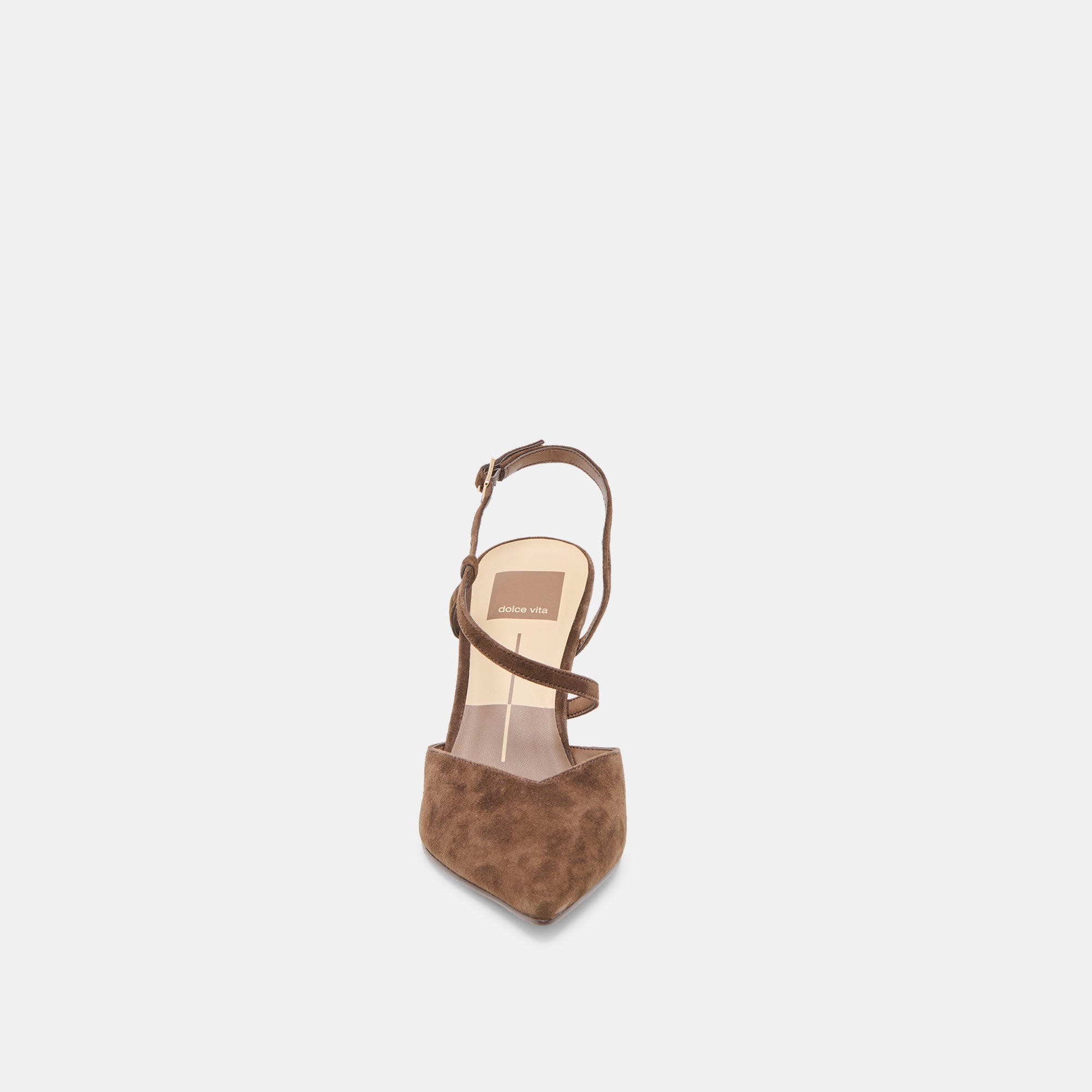 KAMRA HEELS DK BROWN SUEDE - Image 9