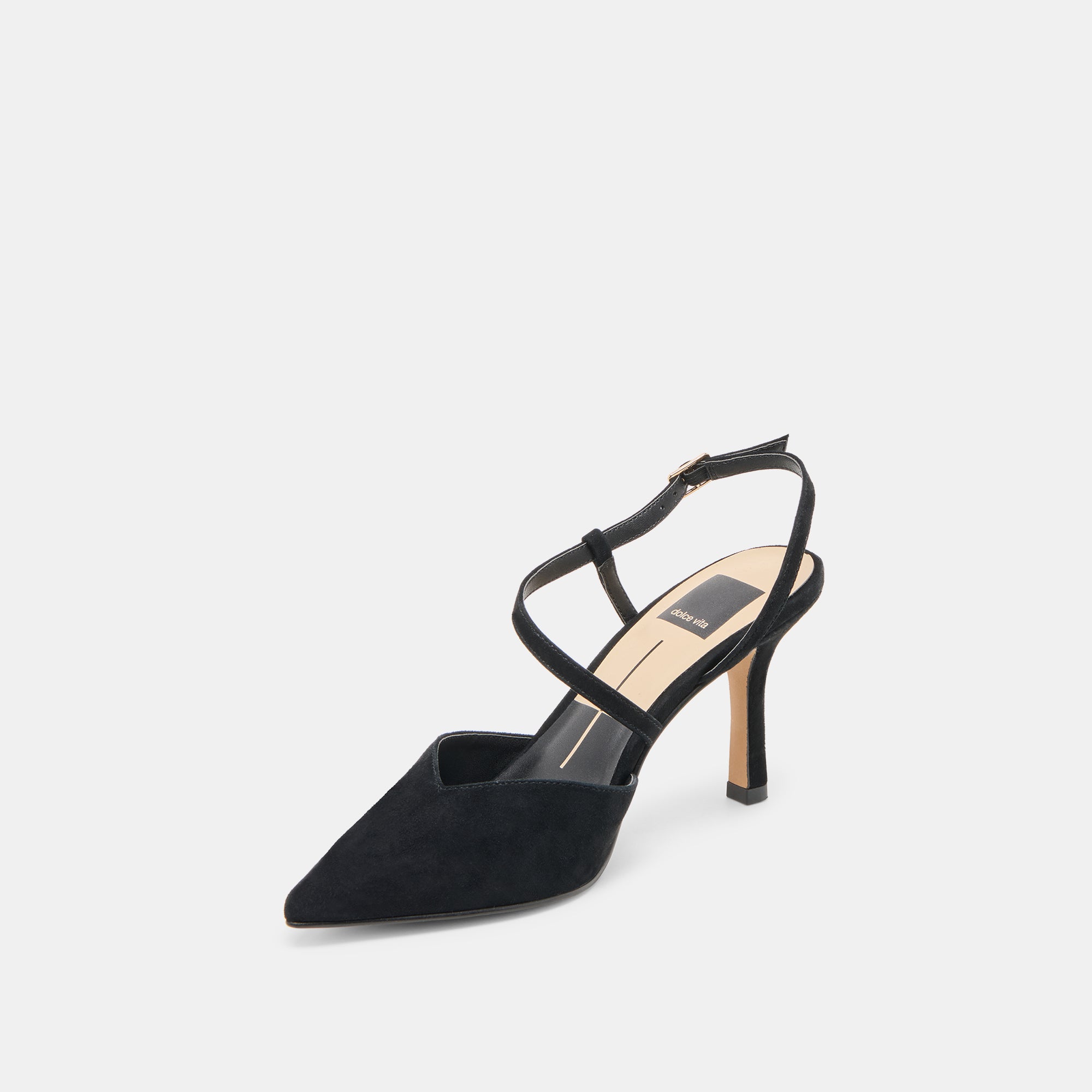 KAMRA HEELS ONYX SUEDE - Image 6