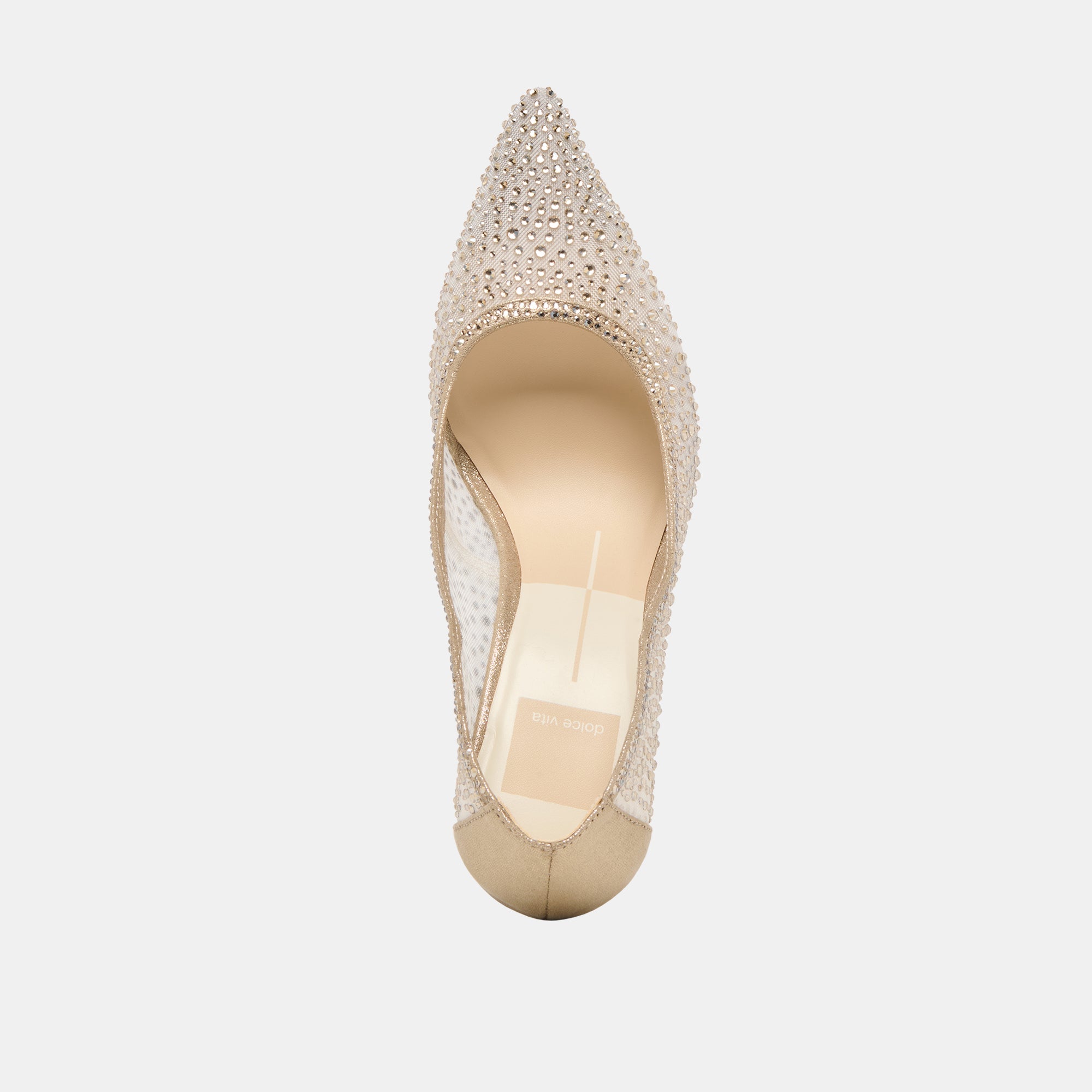 KASHE CRYSTAL HEELS LT GOLD MESH - Image 10