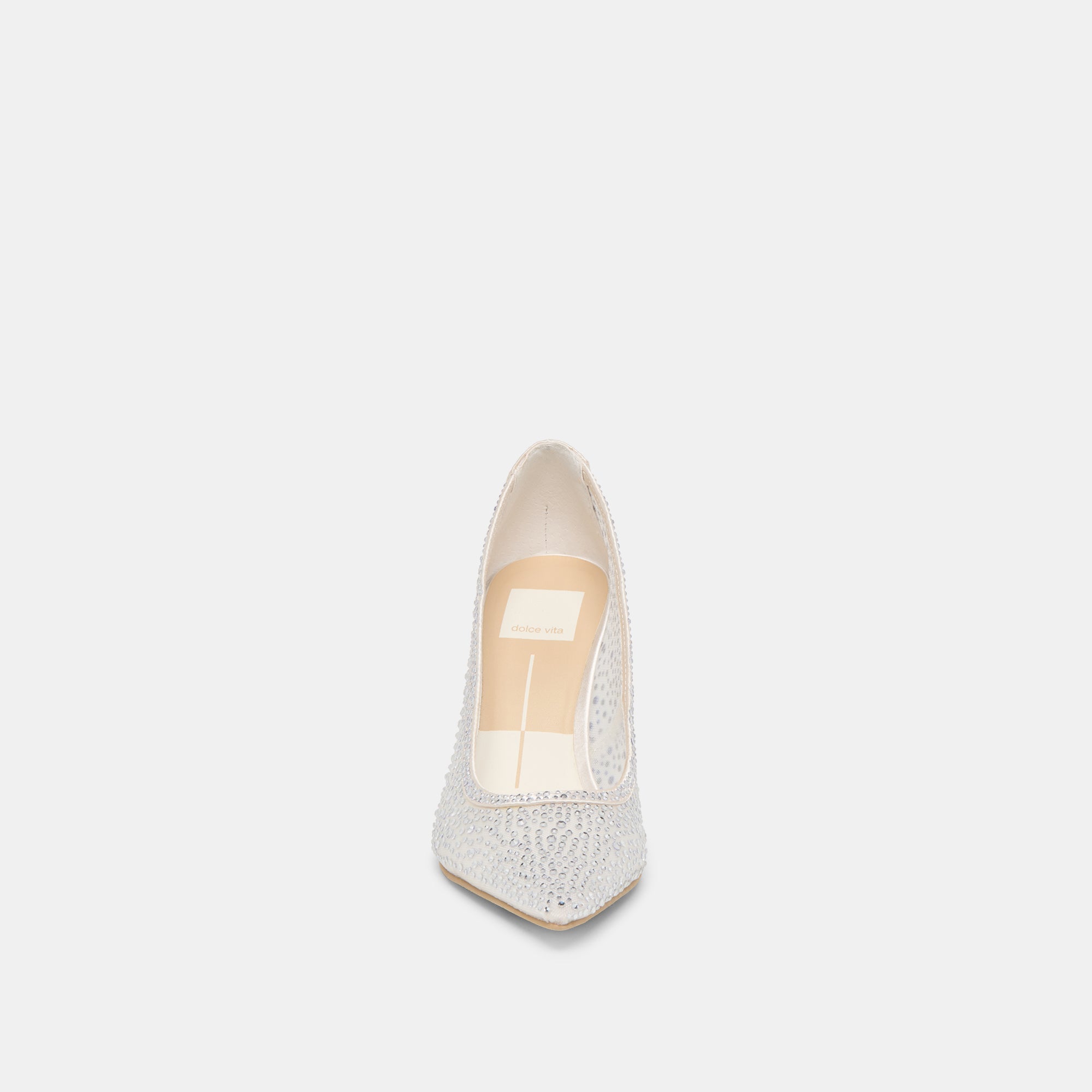 KASHE CRYSTAL HEELS WHITE MESH - Image 6