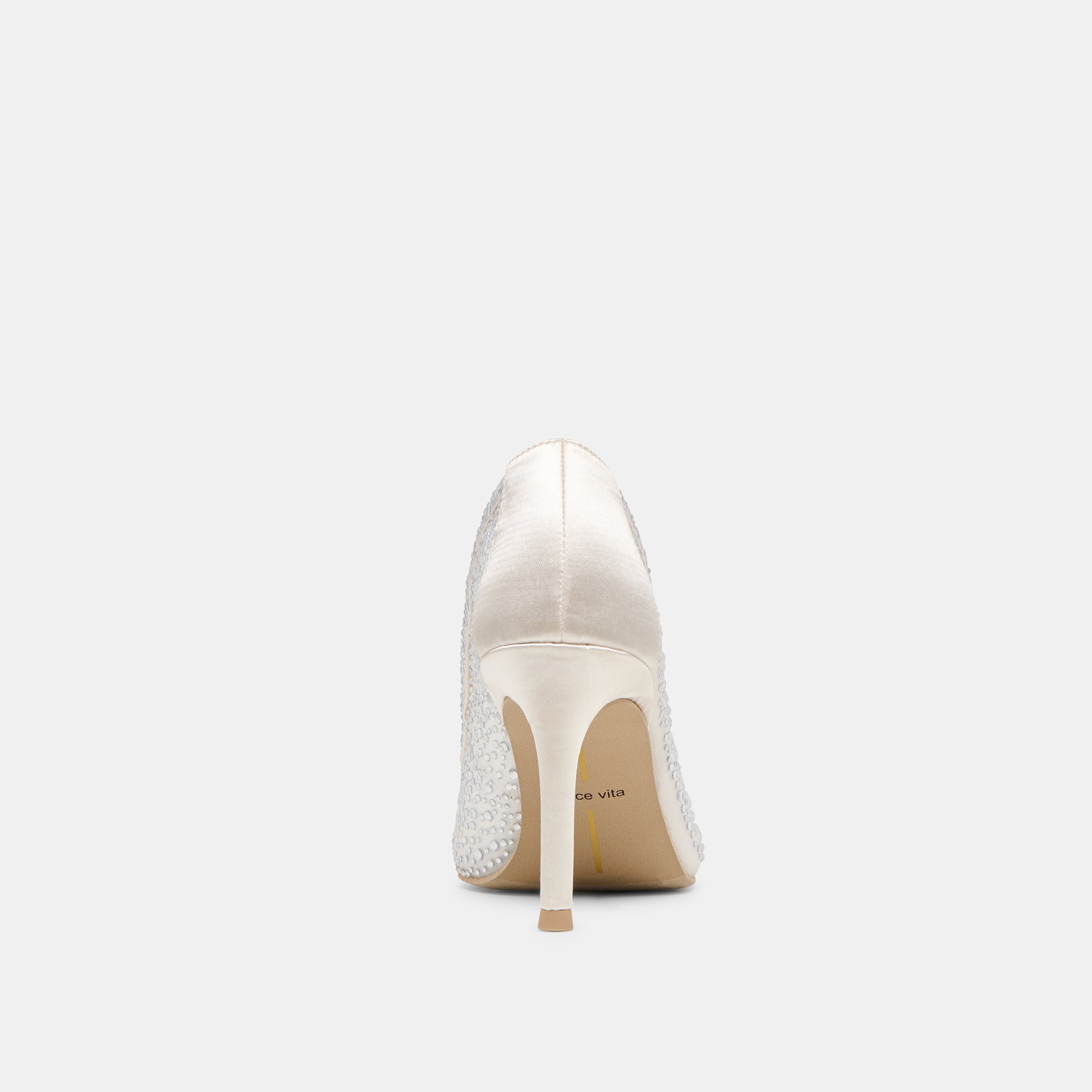 KASHE CRYSTAL HEELS WHITE MESH - Image 7