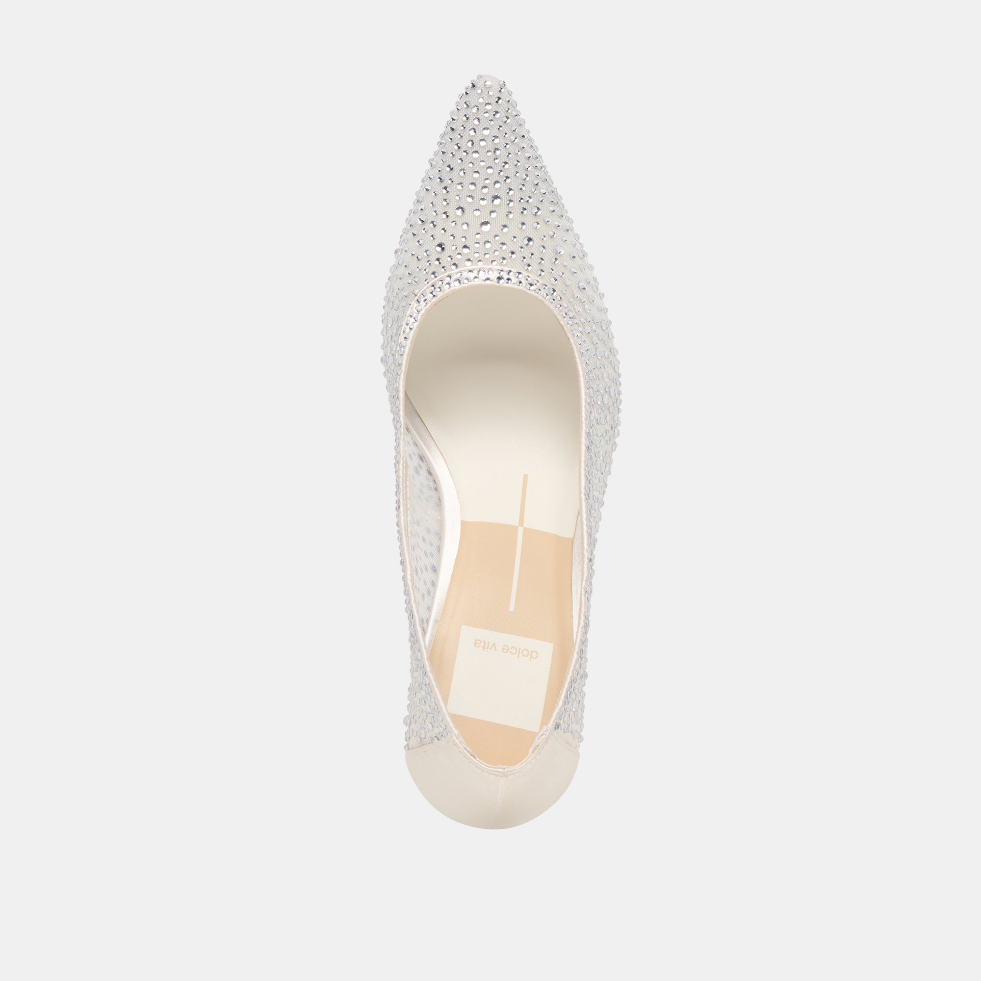 KASHE CRYSTAL HEELS WHITE MESH - Image 8
