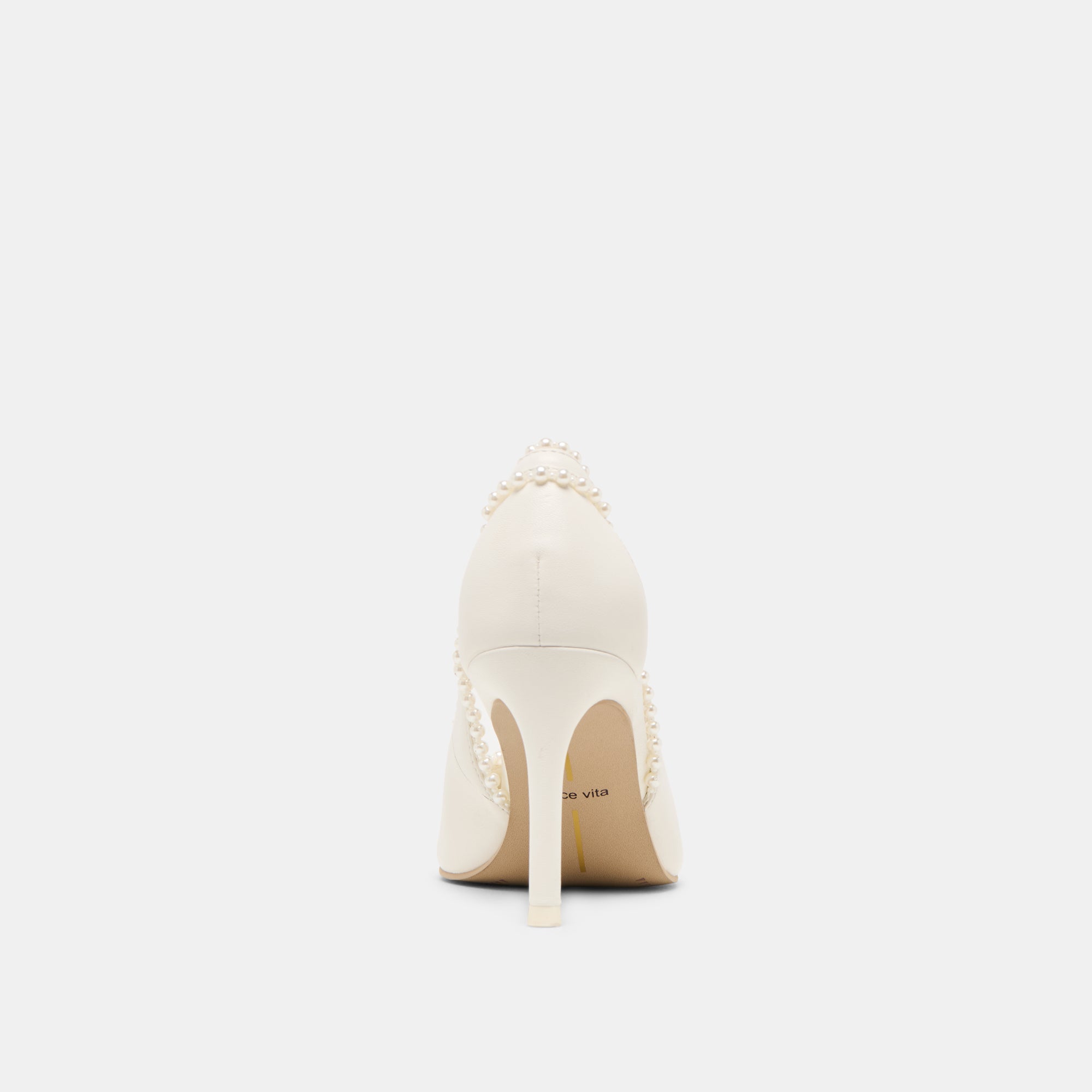 KELSON PEARL HEELS TRUE WHITE LEATHER - Image 11