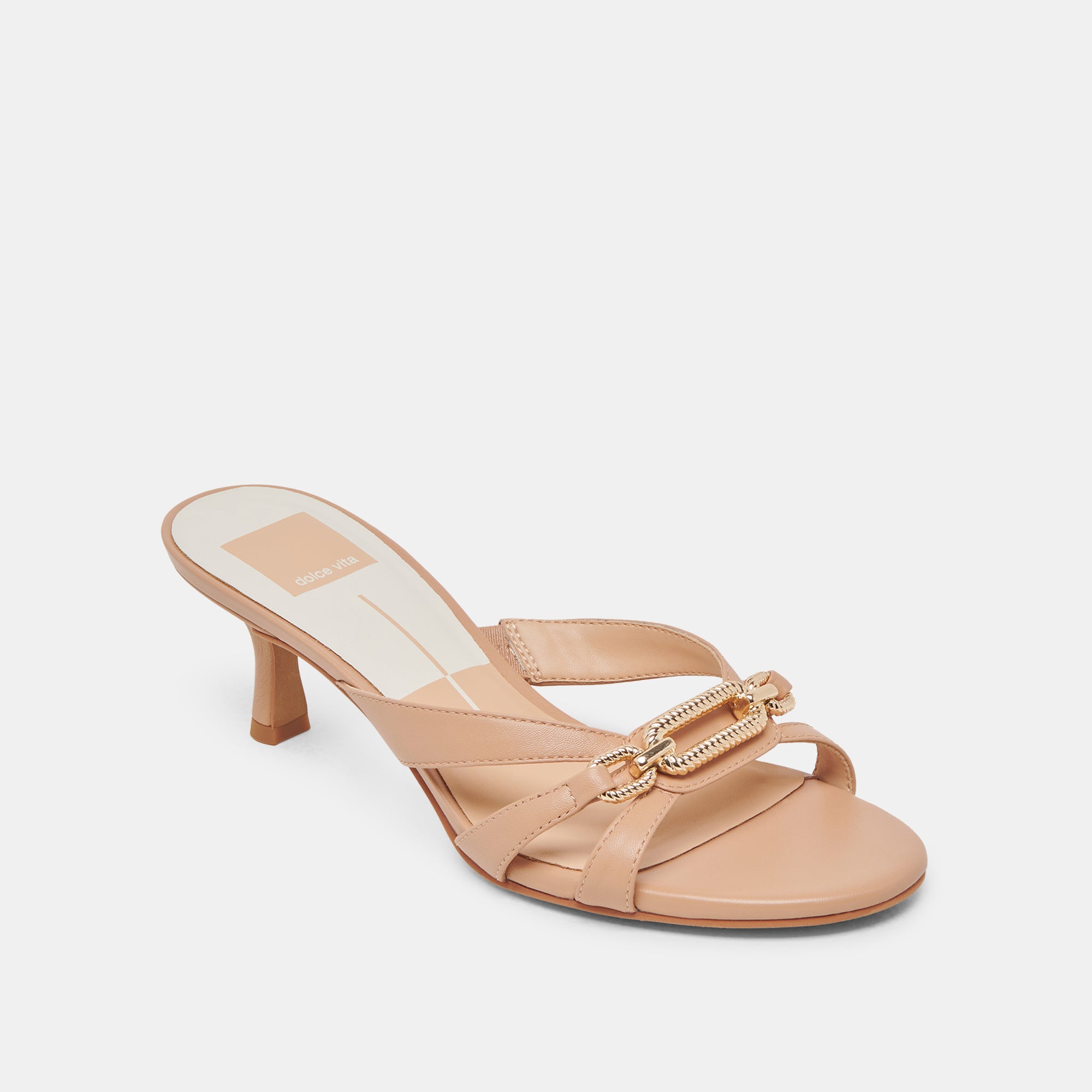 LERAH HEELS CAFE EMBOSSED LEATHER - Image 3