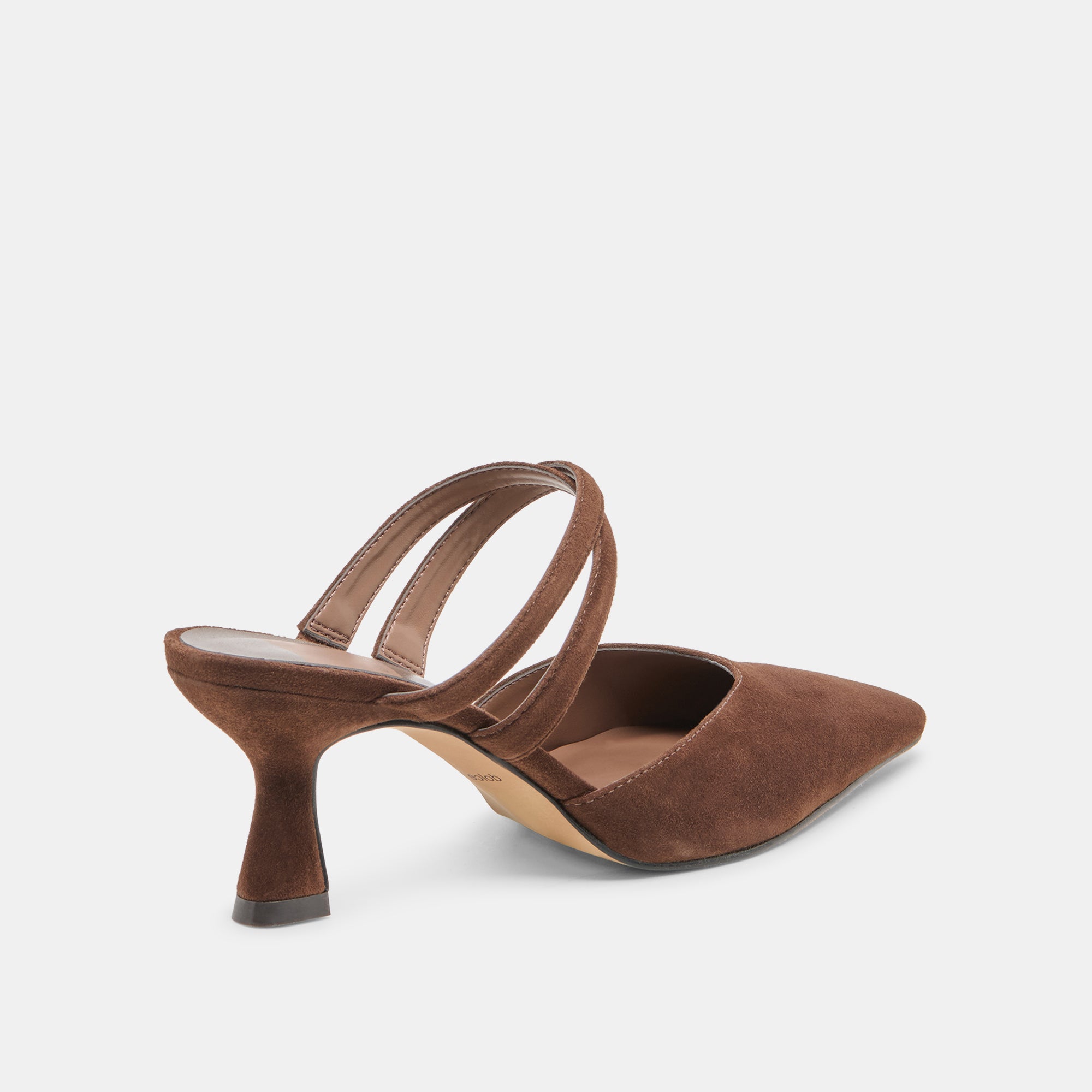LINORE HEELS DK BROWN SUEDE - Image 3
