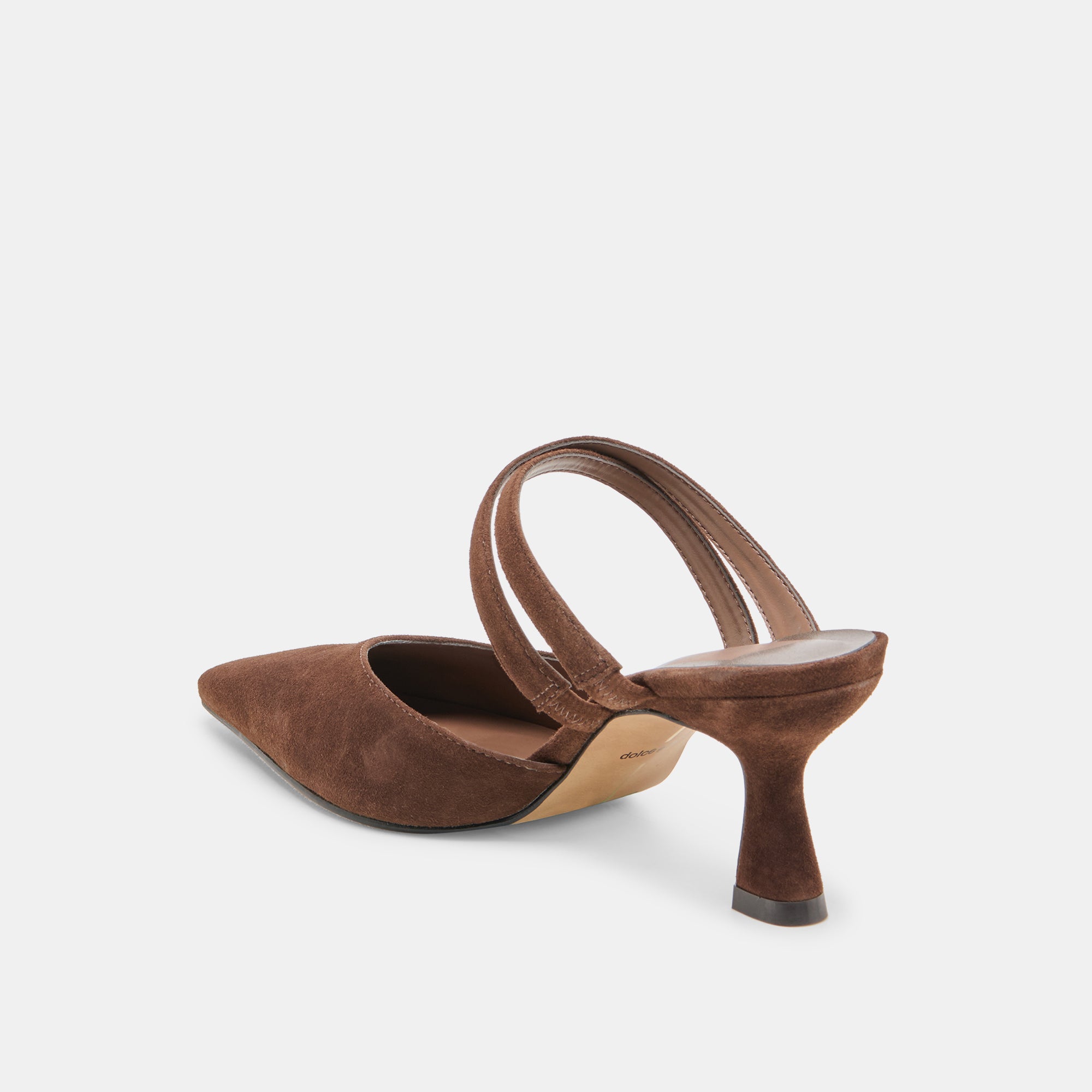 LINORE HEELS DK BROWN SUEDE - Image 5