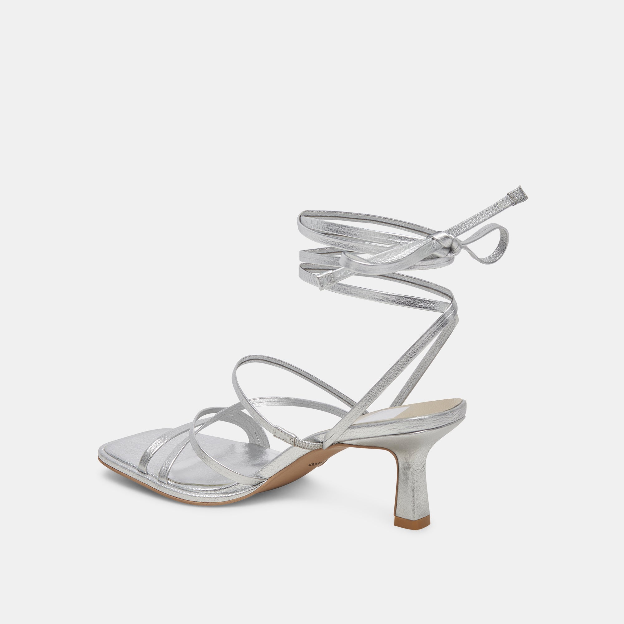 MALABO HEELS SILVER METALLIC LEATHER - Image 7