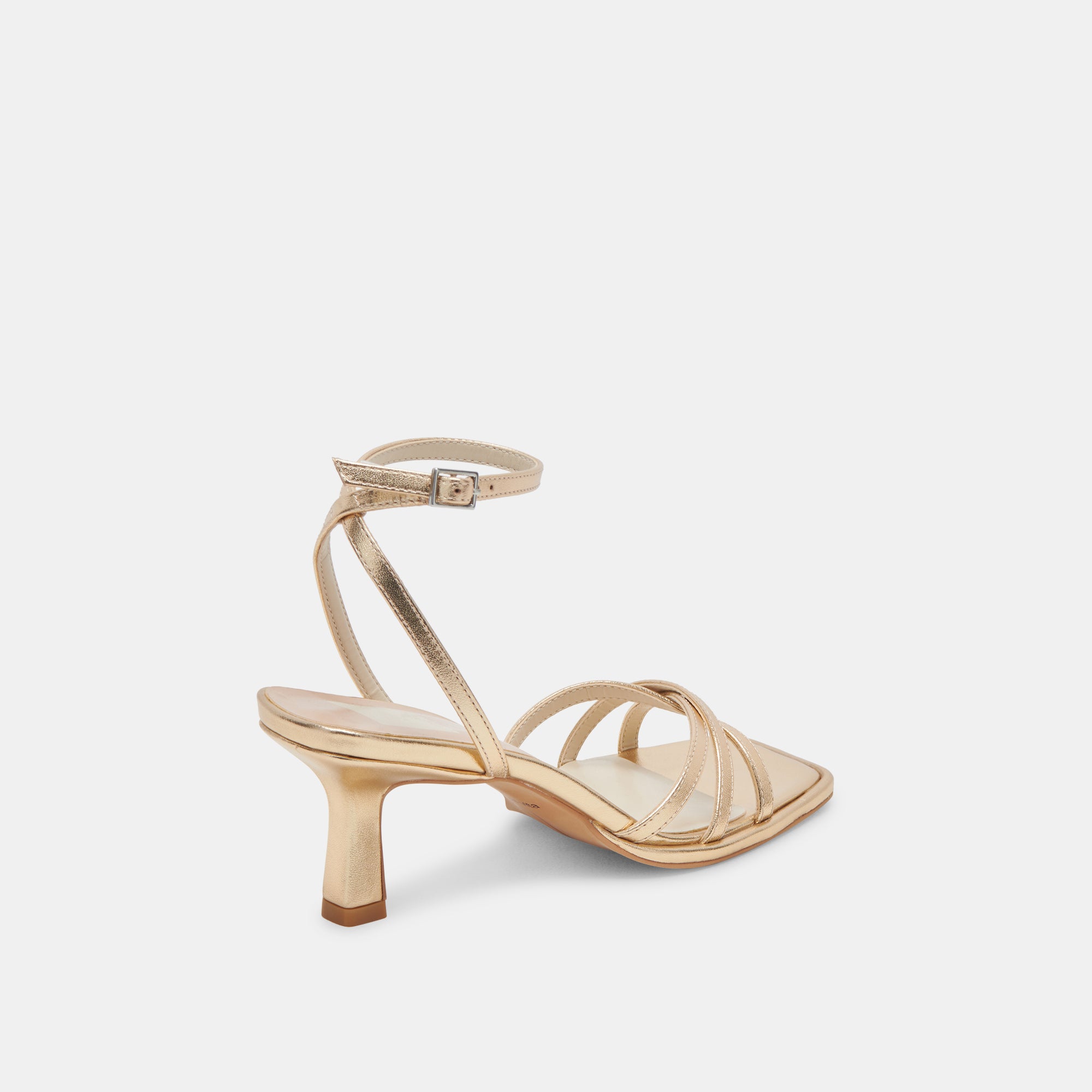 MANJI HEELS LIGHT GOLD METALLIC LEATHER - Image 5