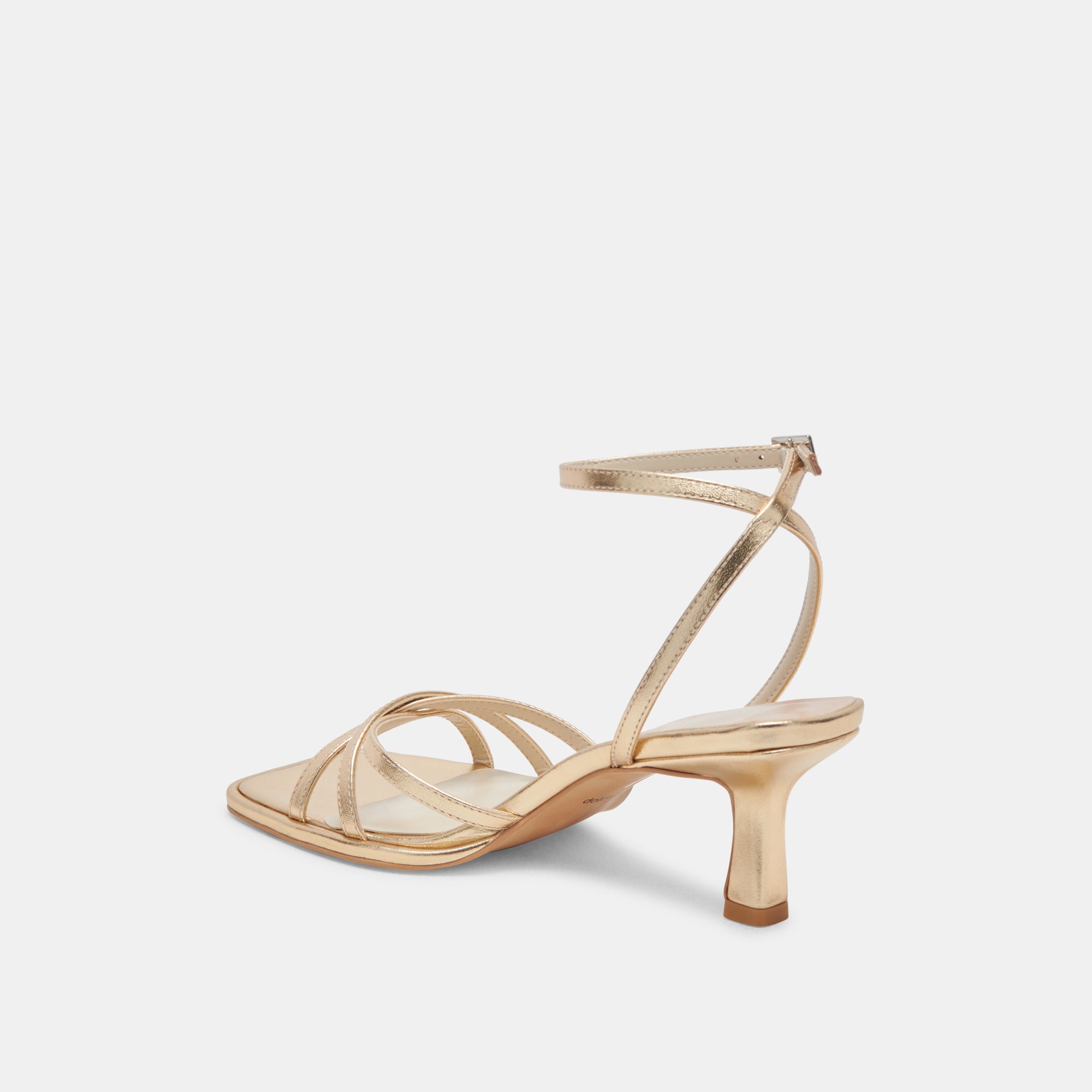 MANJI HEELS LIGHT GOLD METALLIC LEATHER - Image 7