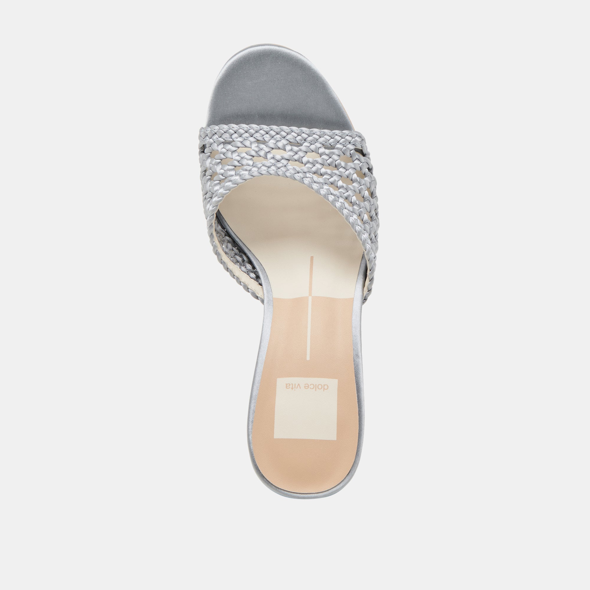MARGOE HEELS LIGHT BLUE WOVEN SATIN - Image 9