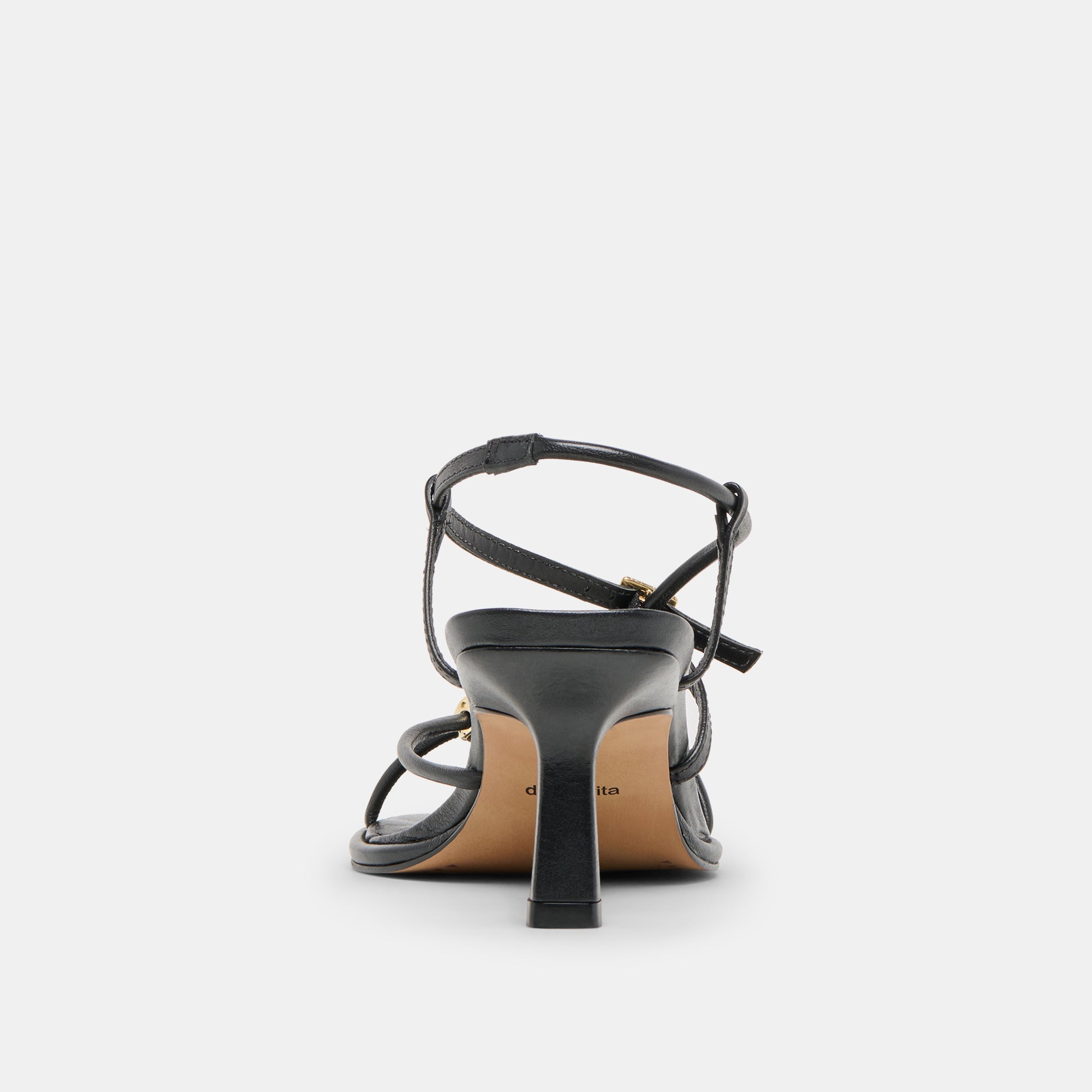 MYLEE WIDE HEELS BLACK LEATHER - Image 7