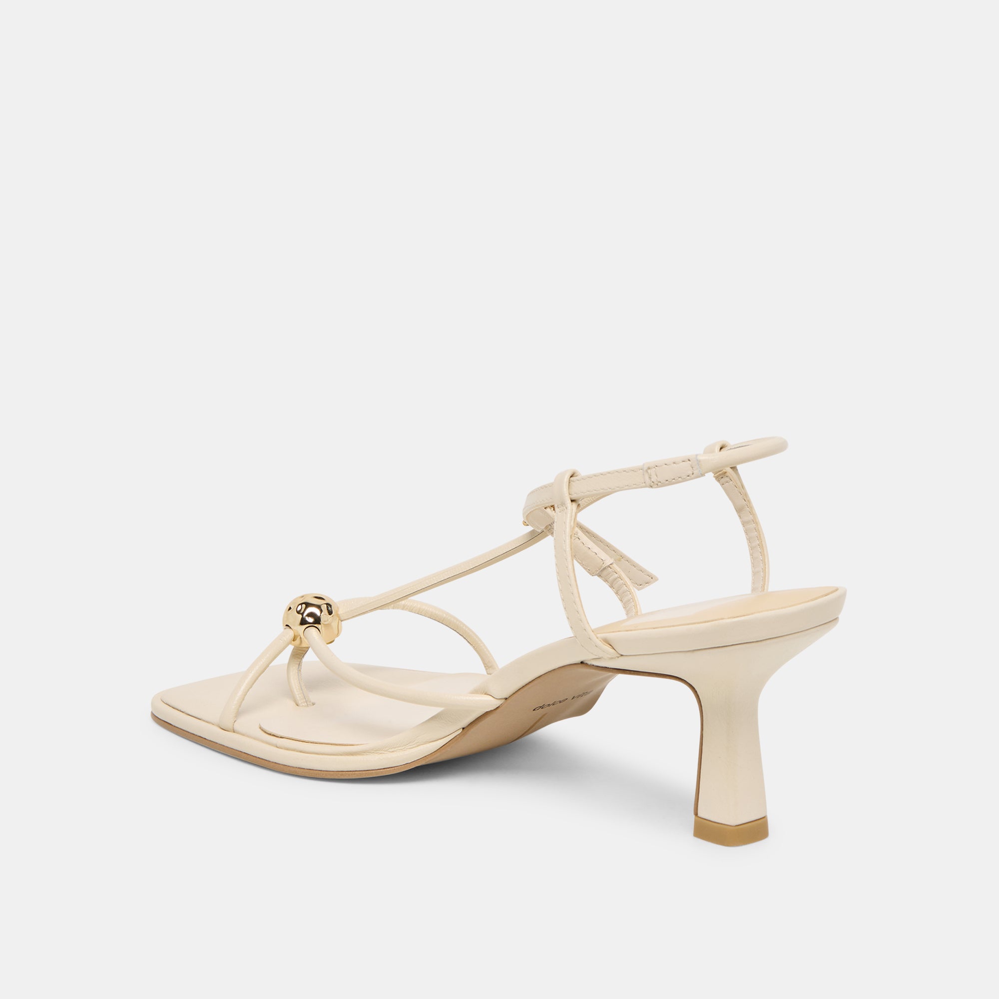 MYLEE WIDE HEELS CREME LEATHER - Image 5