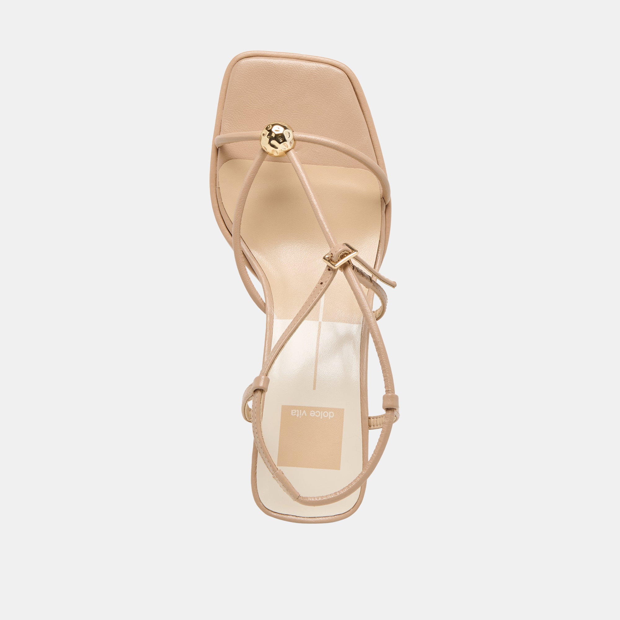 MYLEE WIDE HEELS LIGHT TAN LEATHER - Image 8