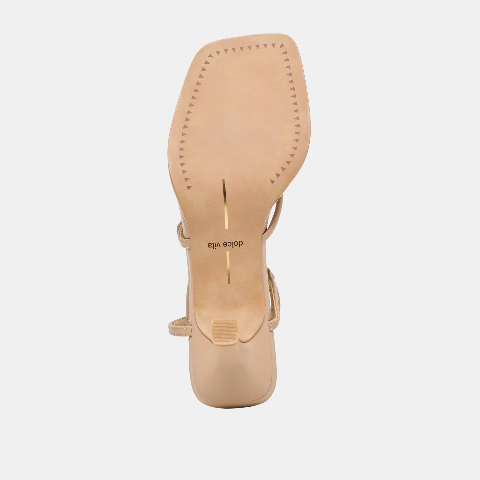 MYLEE WIDE HEELS LIGHT TAN LEATHER - Image 9