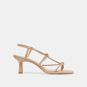 MYLEE HEELS LIGHT TAN LEATHER