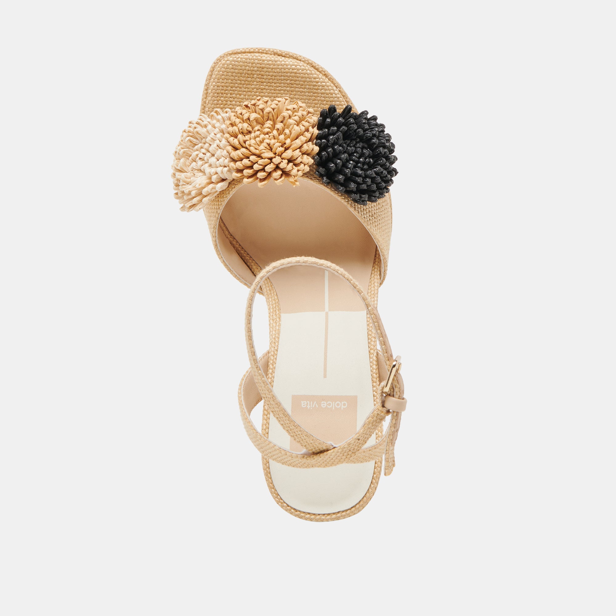 OLIVEA HEELS BLACK NATURAL RAFFIA - Image 10