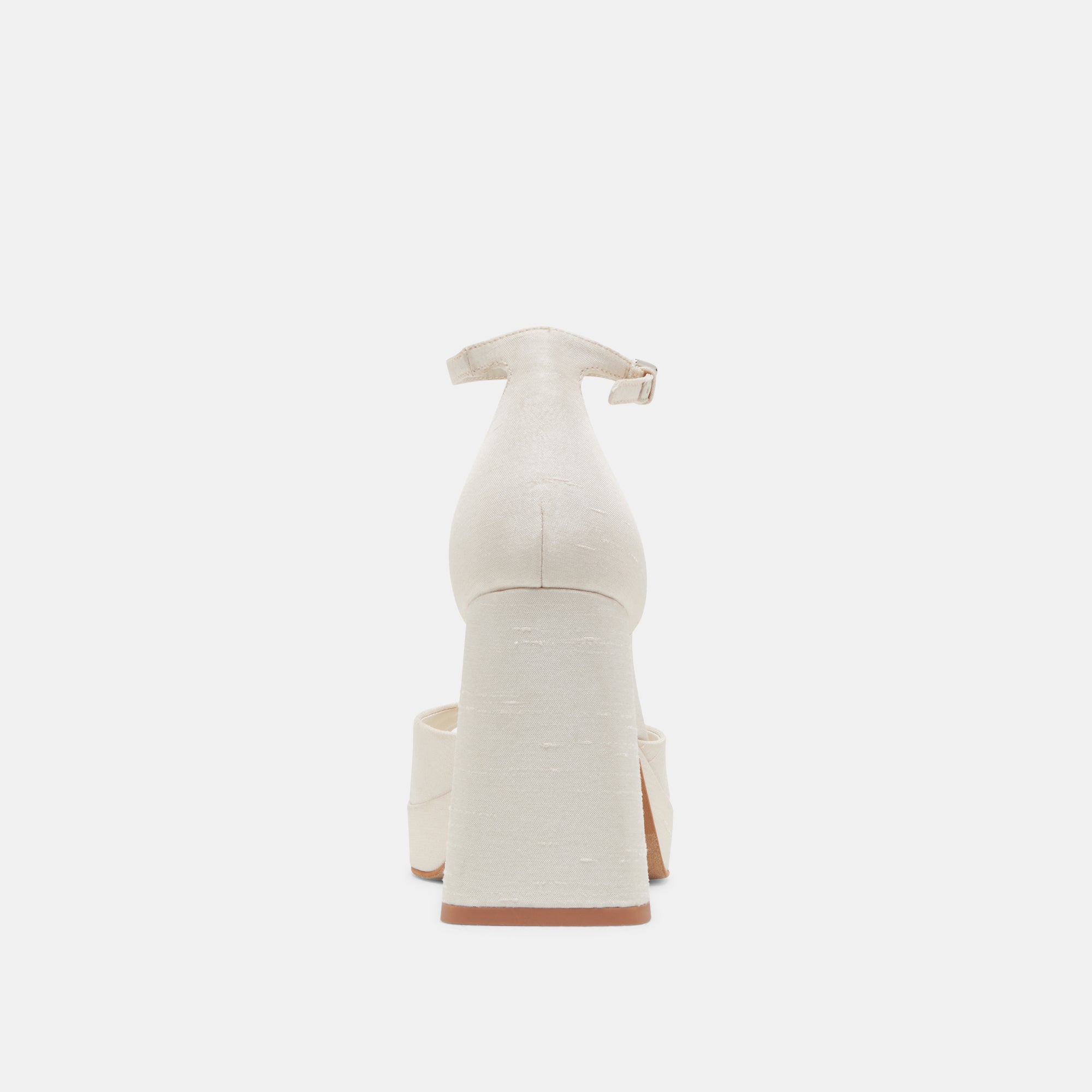 PANDRO HEELS WHITE SATIN - Image 9