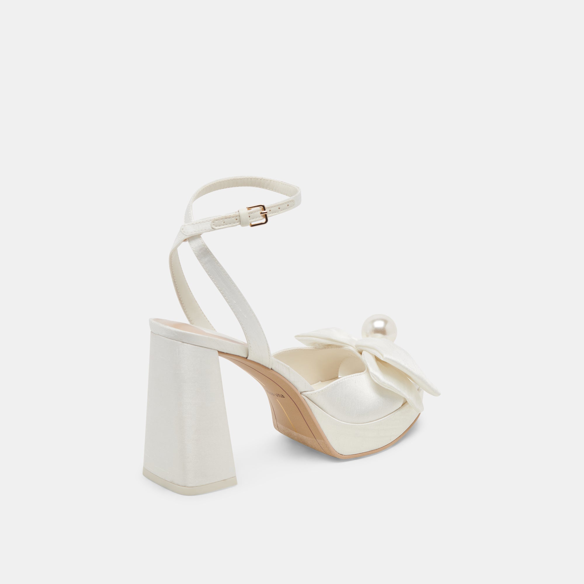 PATTON HEELS IVORY SATIN - Image 5