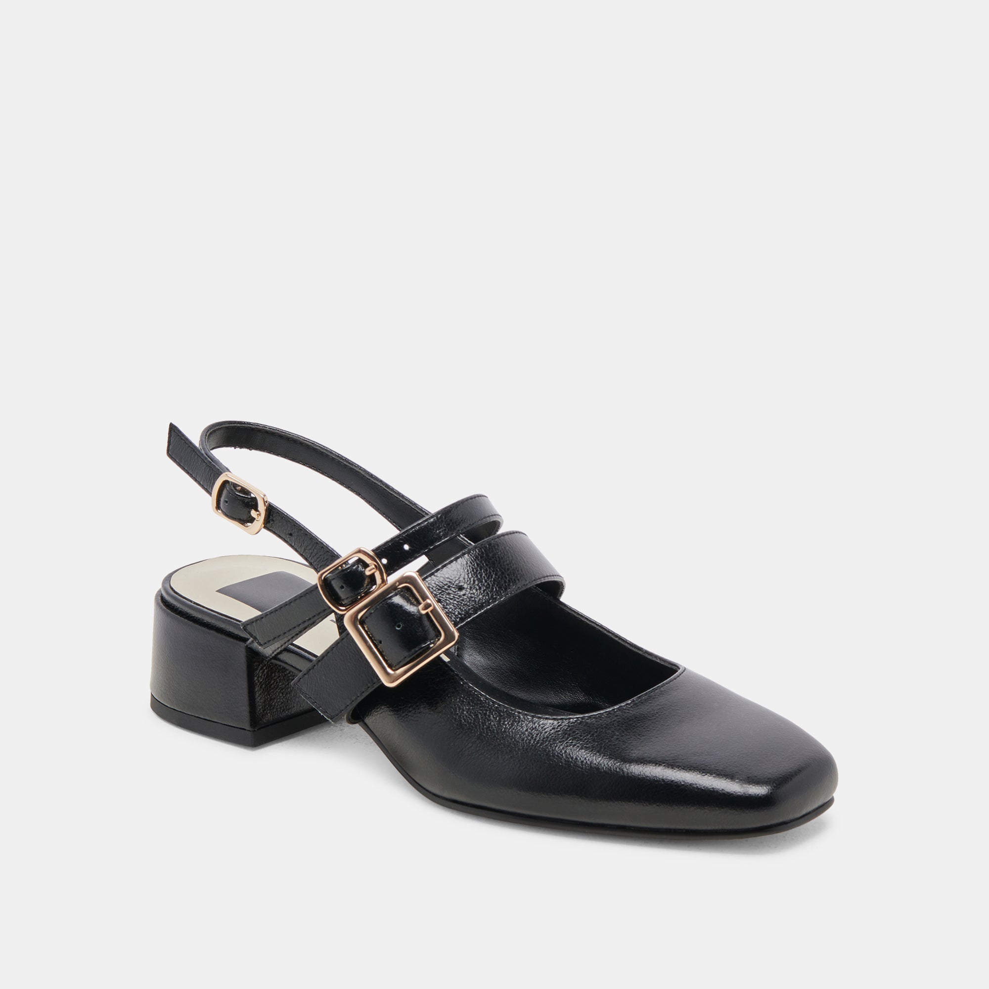 PATZY HEELS MIDNIGHT CRINKLE PATENT LEATHER - Image 3