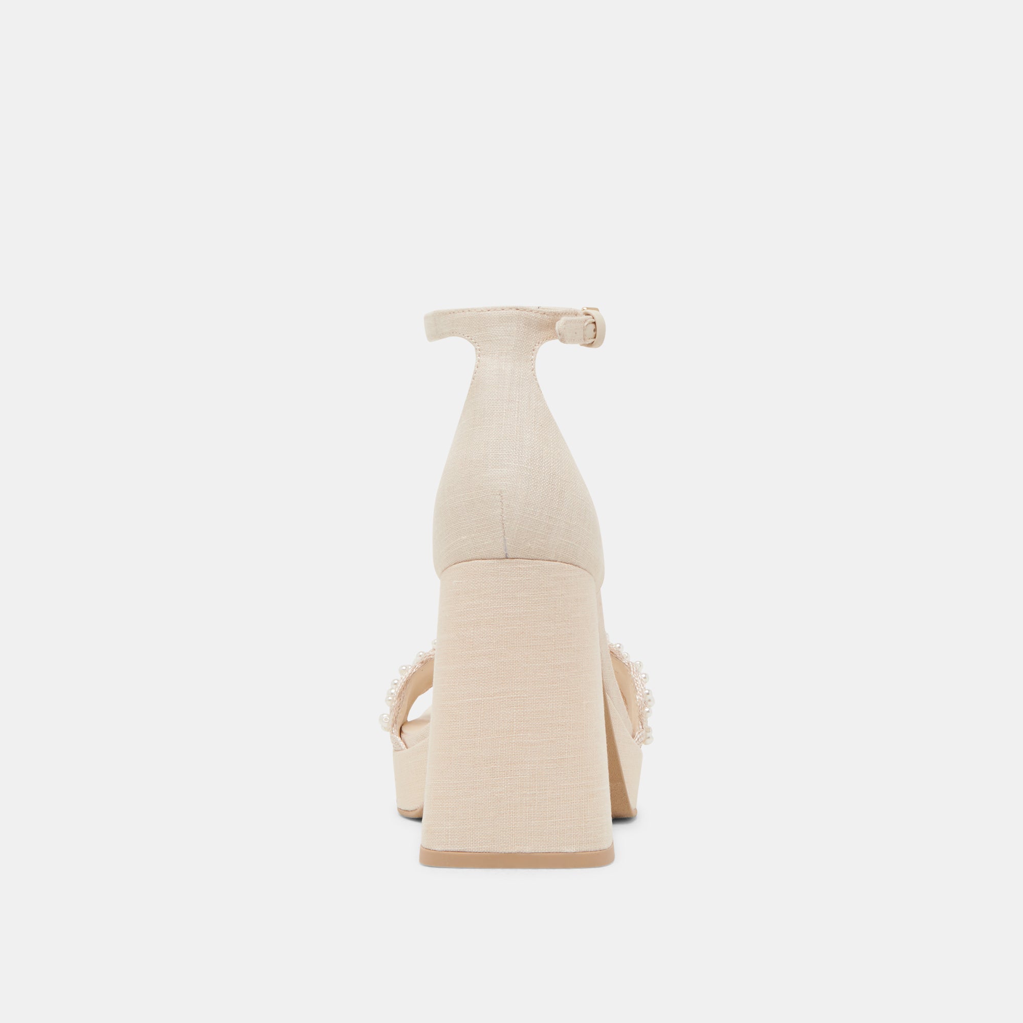 PELTIN PEARL HEELS VANILLA WOVEN RAFFIA - Image 11