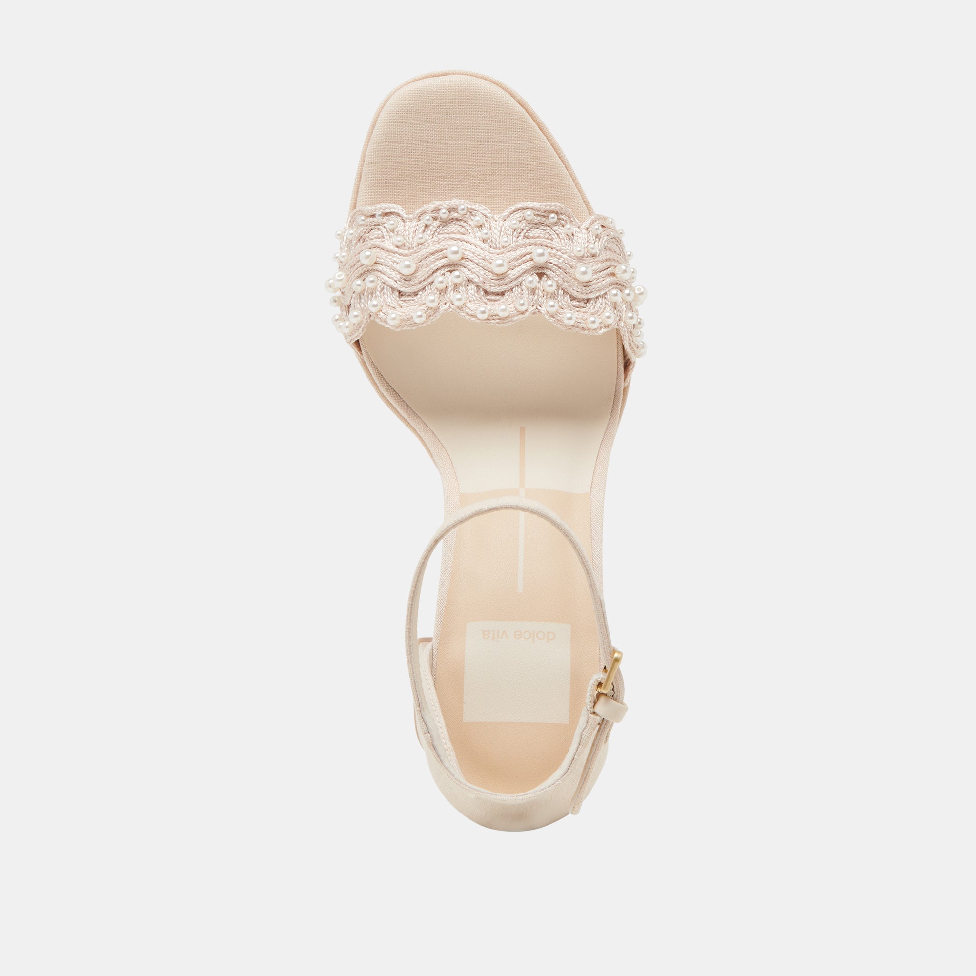 PELTIN PEARL HEELS VANILLA WOVEN RAFFIA - Image 12